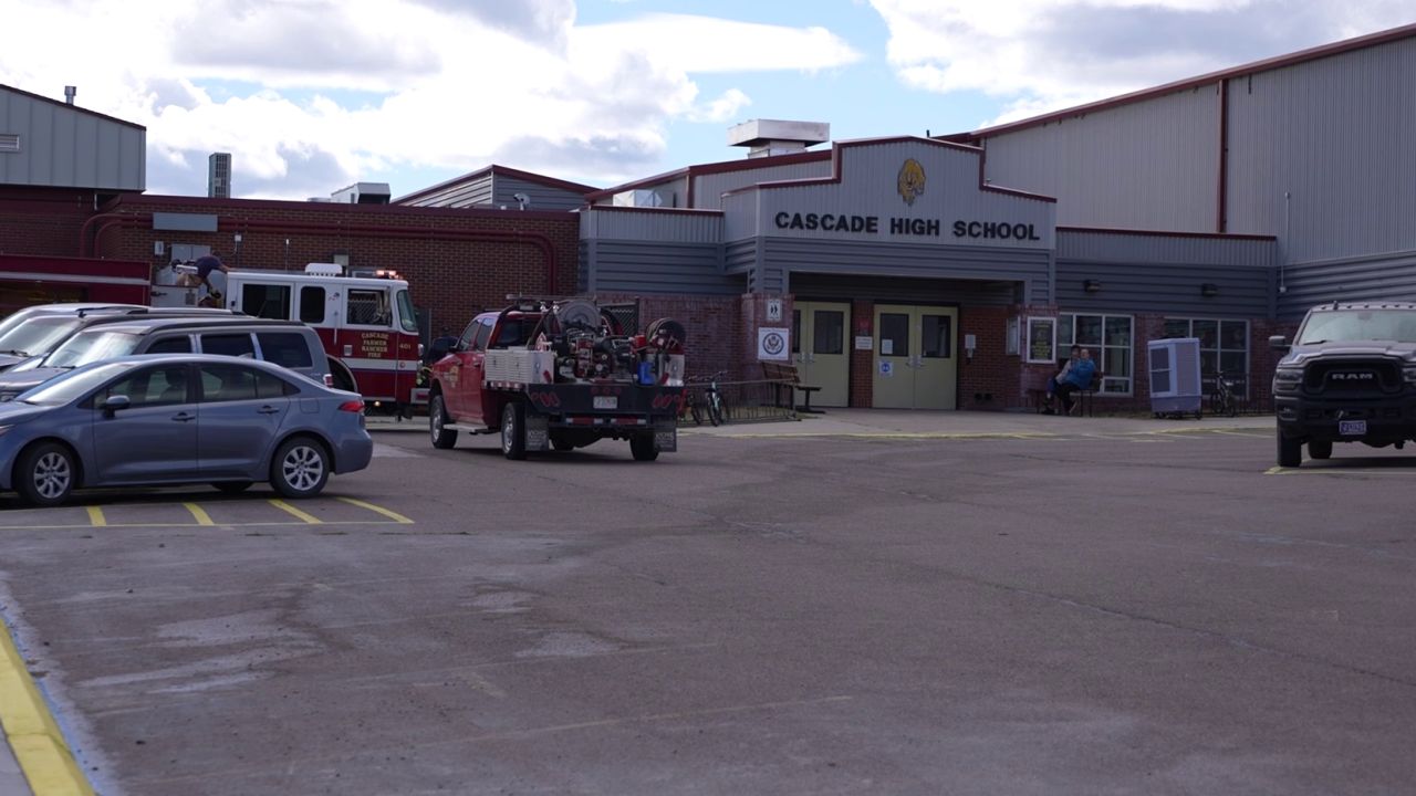 Cascade School evacuated due to a fire