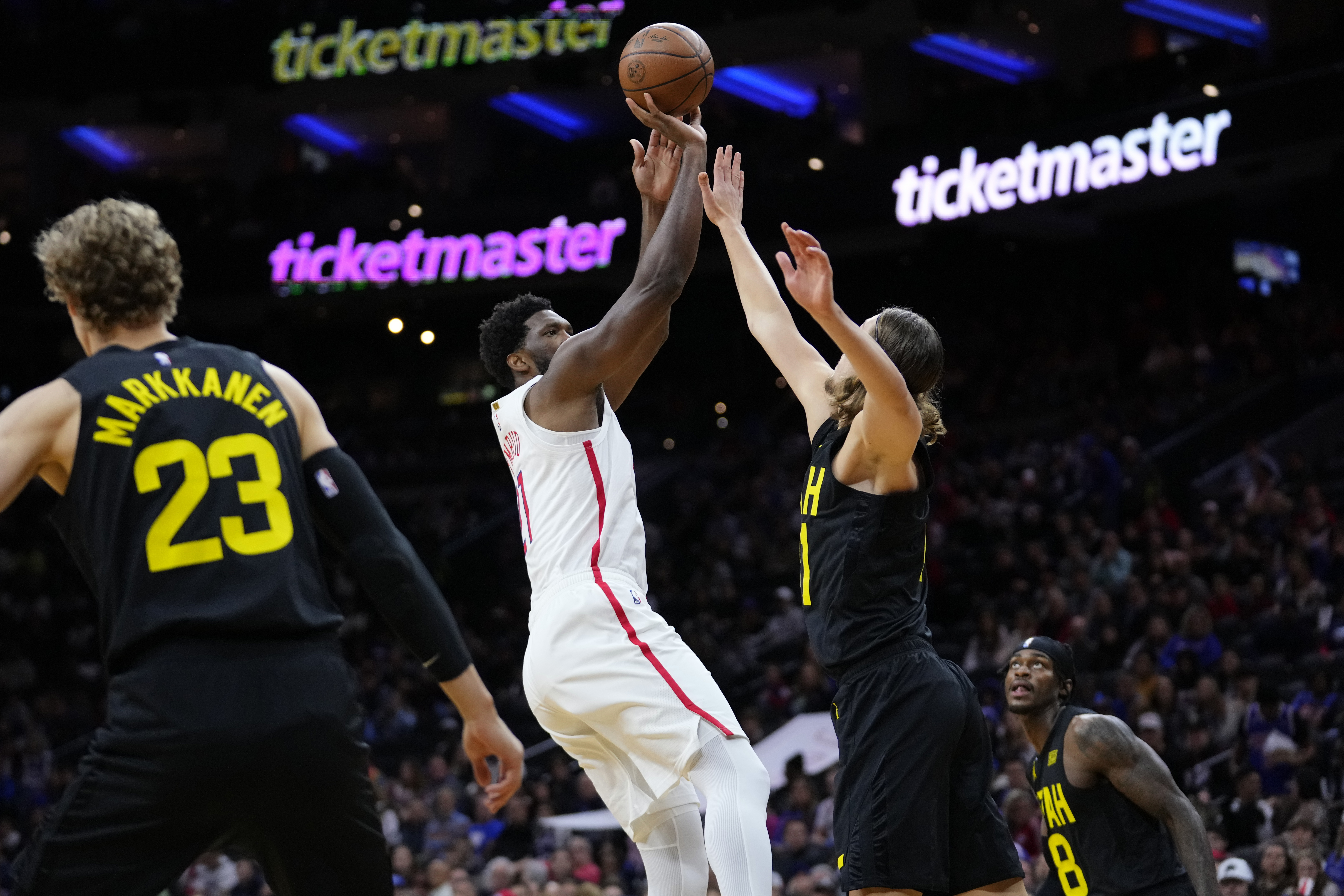 Jazz 76ers Basketball
