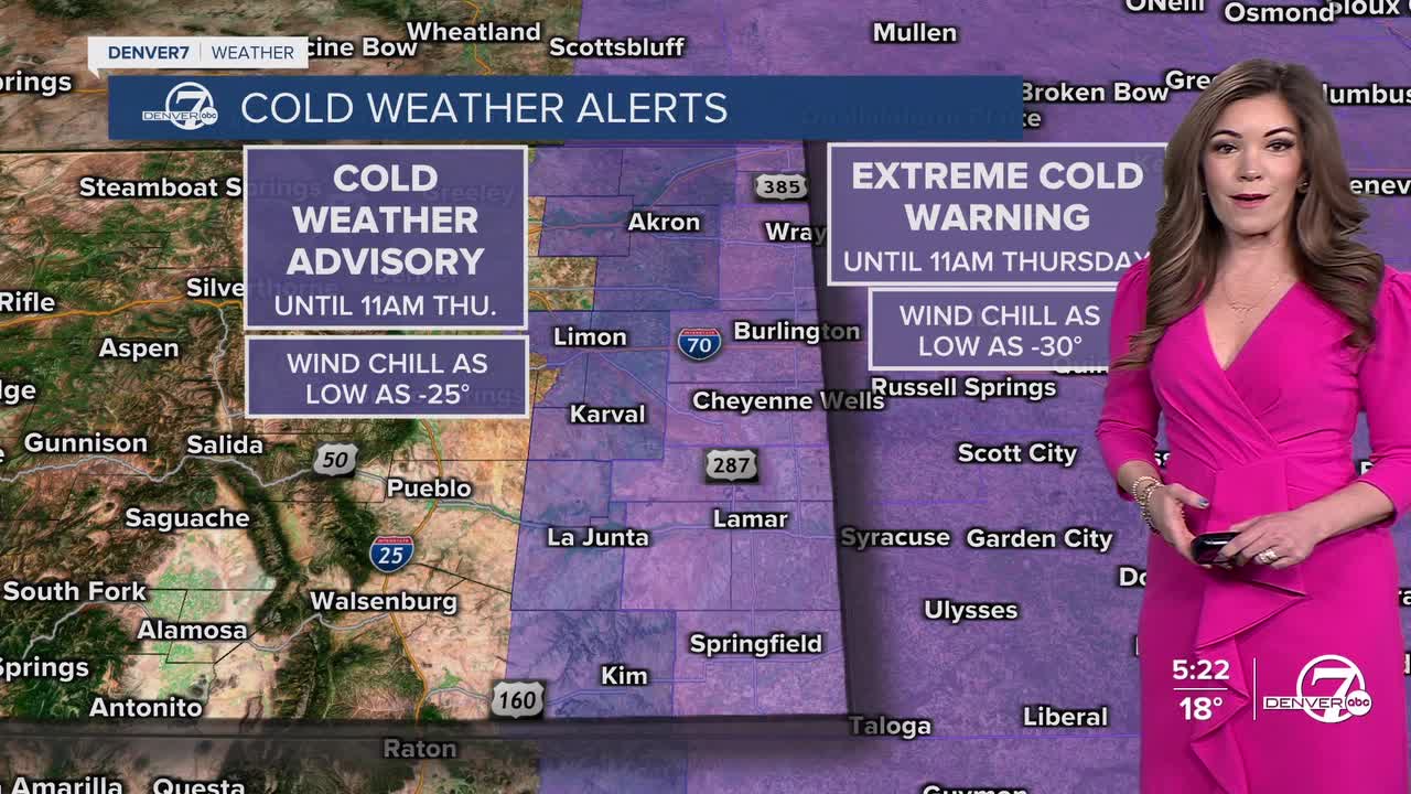 Extreme Cold Warning for E. Plains