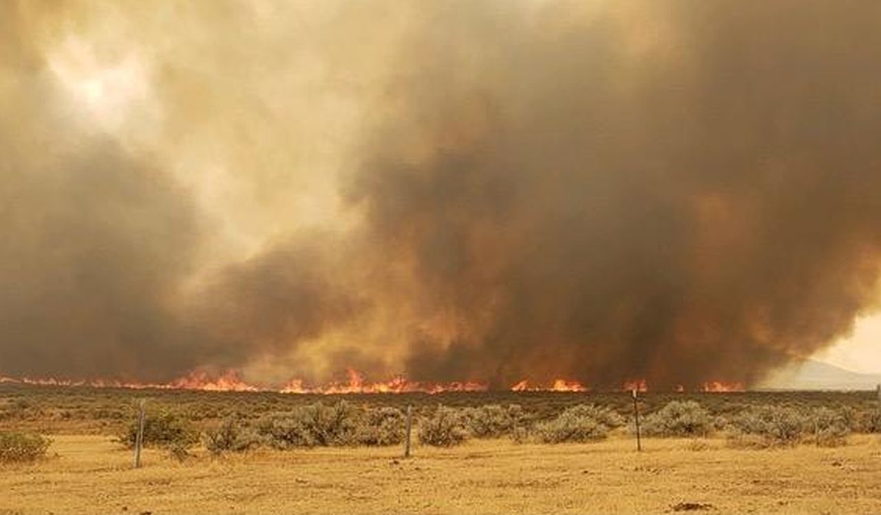 Poverty Flats Fire in Big Horn County