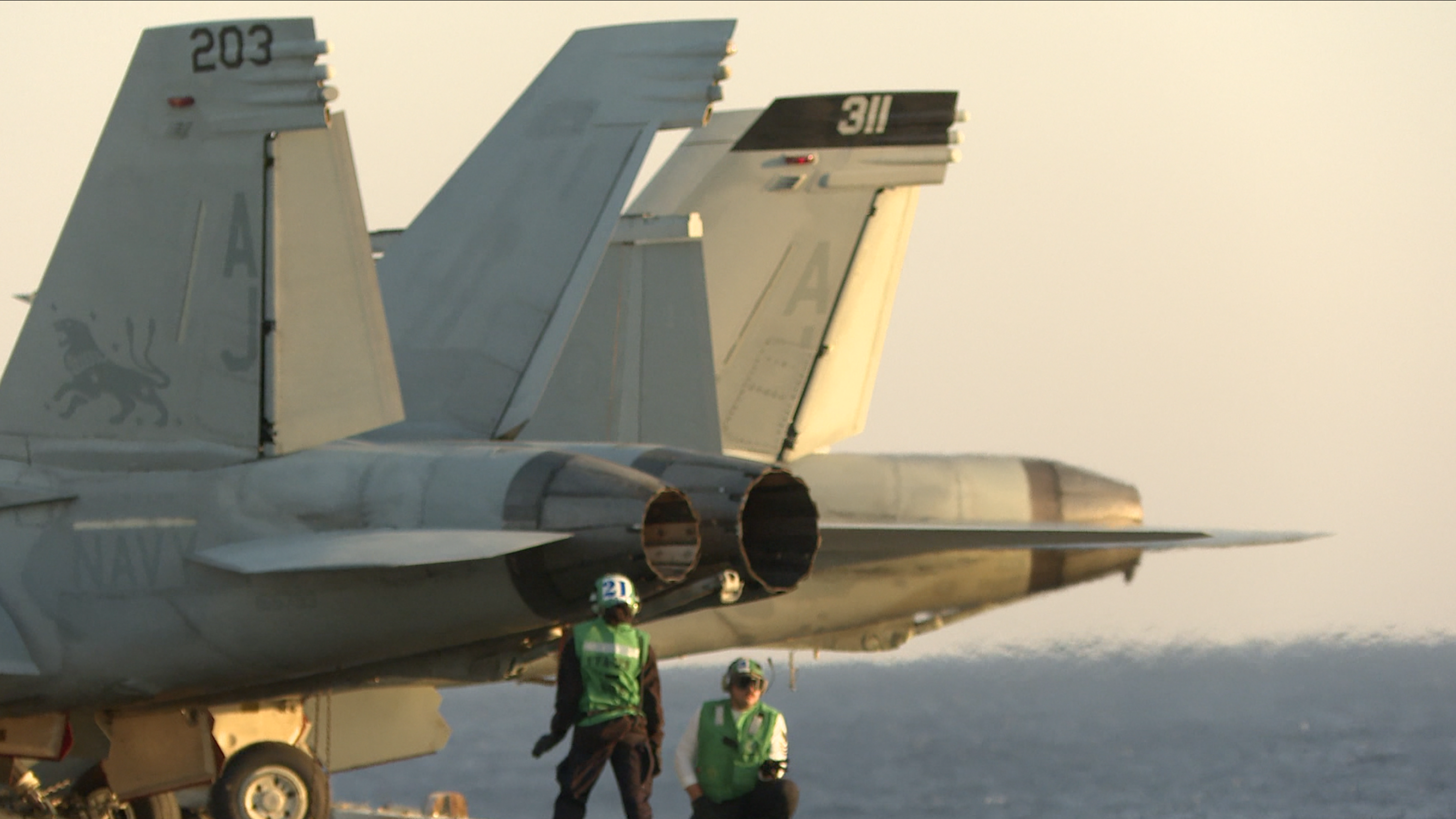 Sailors on the USS Gerald R Ford 1