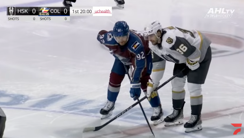 Gabriel Landeskog Colorado Eagles game 4-11-25