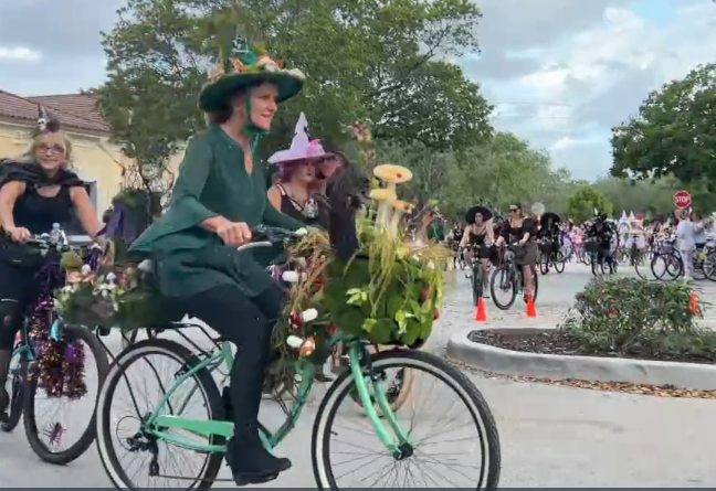 Delray Beach witches celebrate Halloween with bike ride