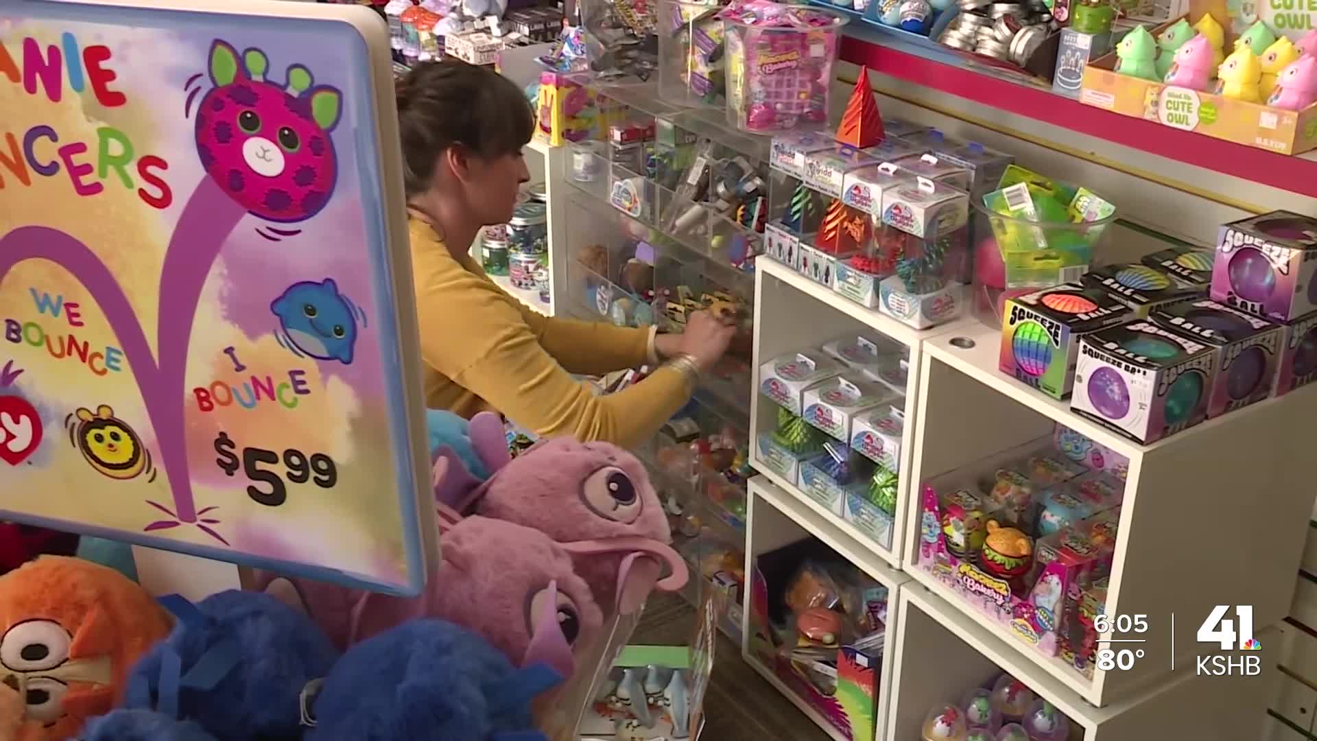 Brookside Toy & Science owner works to stock store