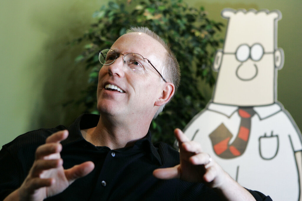 FILE - Scott Adams, creator of the comic strip Dilbert.