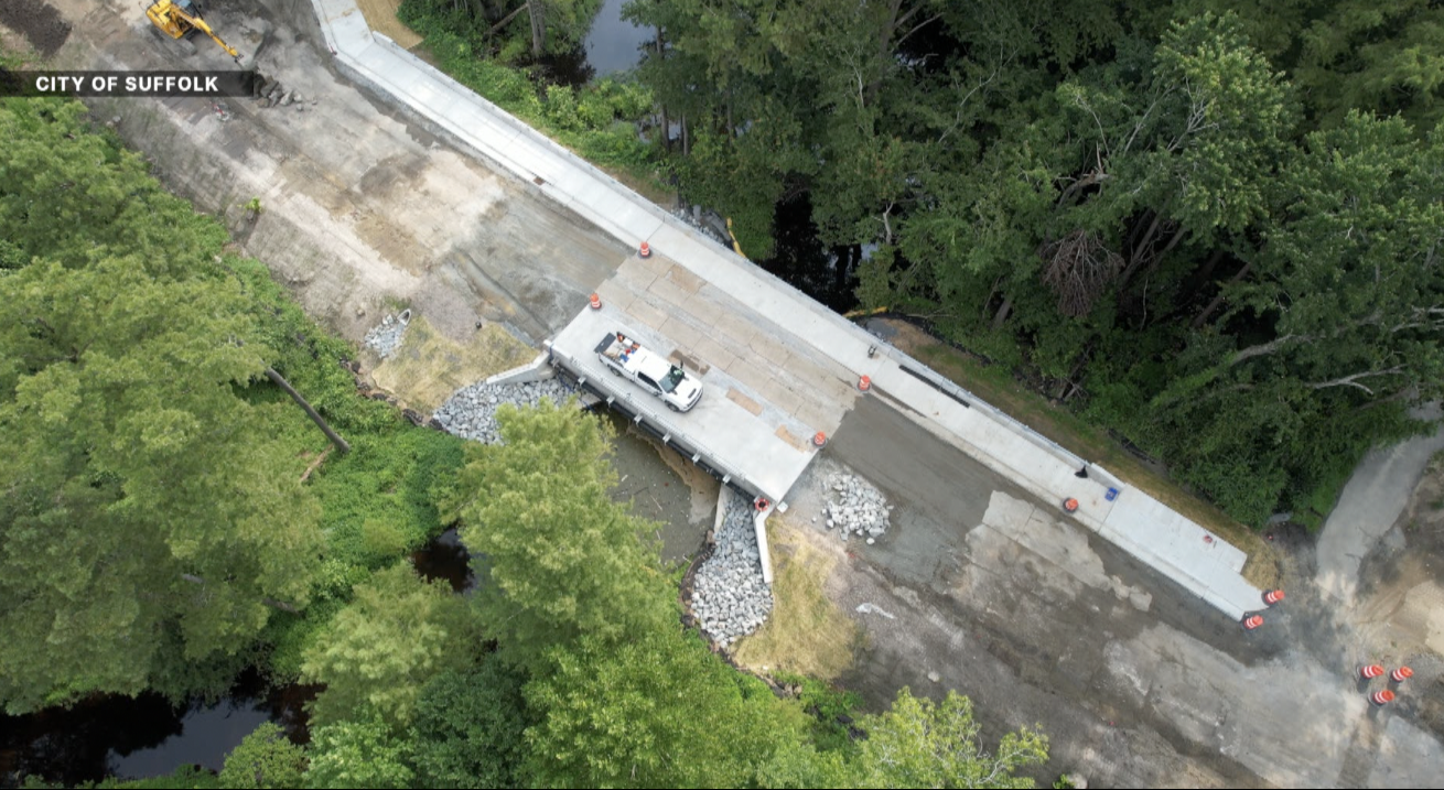 Suffolk bridge replacement project on track to reopen before start of school year