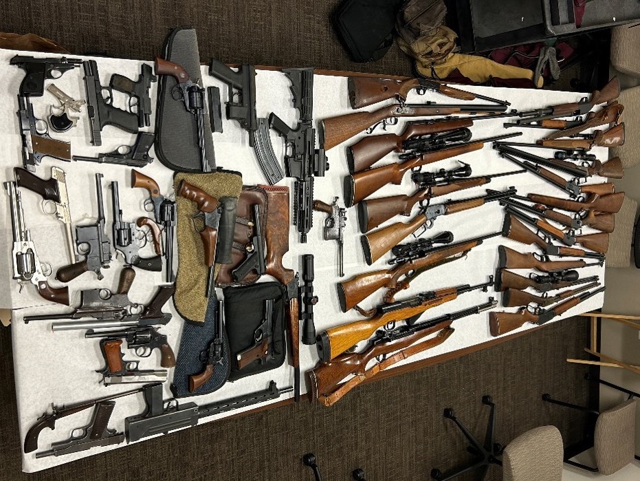 East County search warrant leads to seizure of 50 guns
