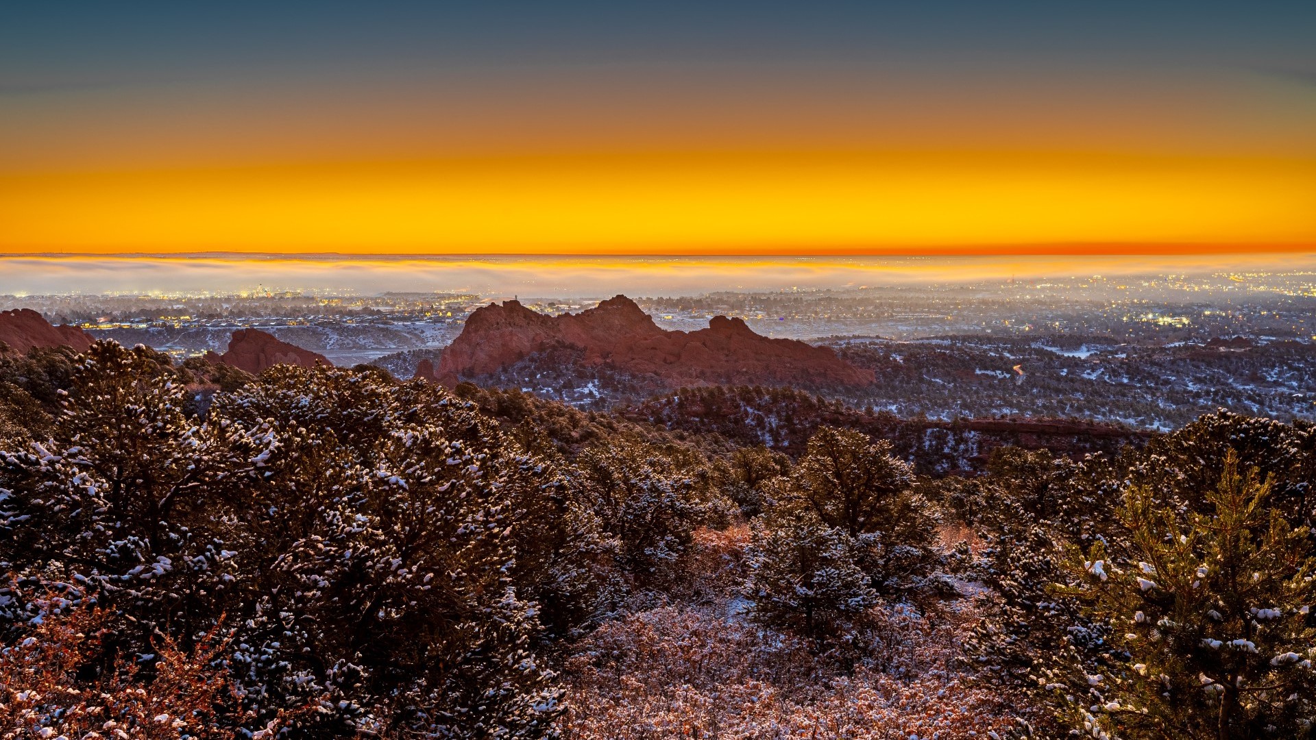 Colorado Springs clear sunrise