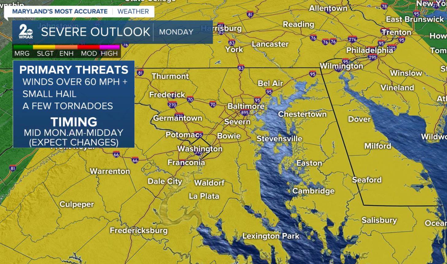 Monday Severe Weather Threat