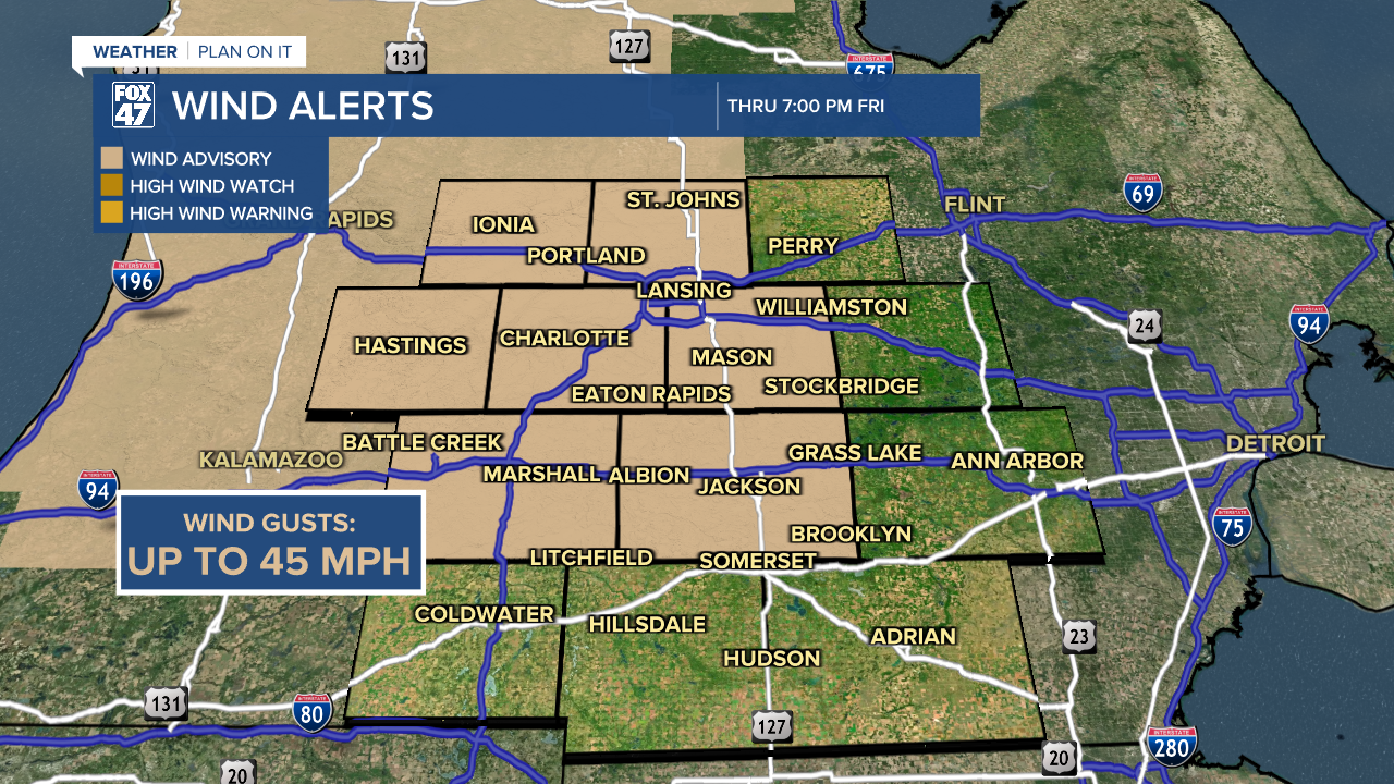 Wind Advisory in effect across most of our neighborhoods Friday