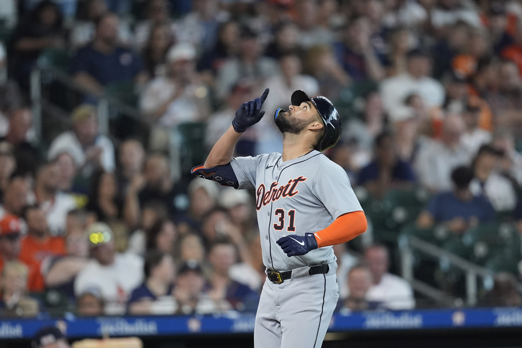 Tigers Astros Baseball Riley Greene