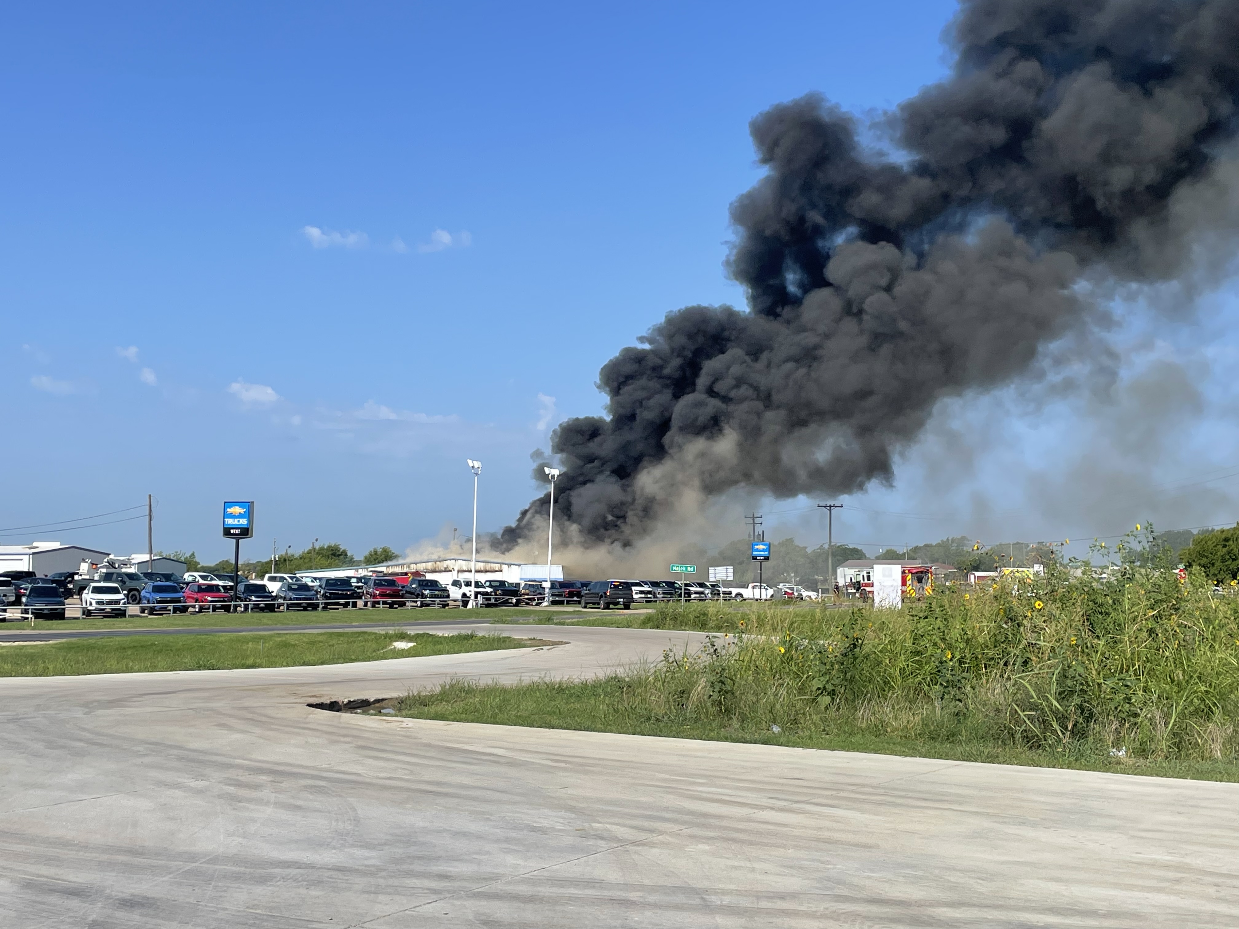 Fire in West