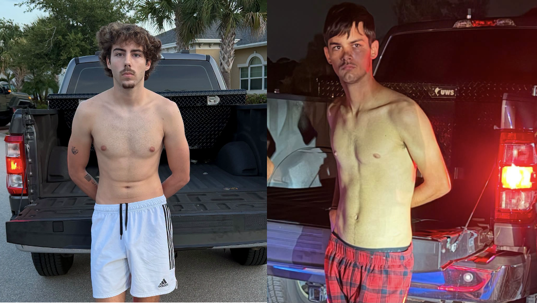 Stephen Ivan Morris Shaun Alexander Bilbrey arrested in gun theft burglaries in St Lucie County.png