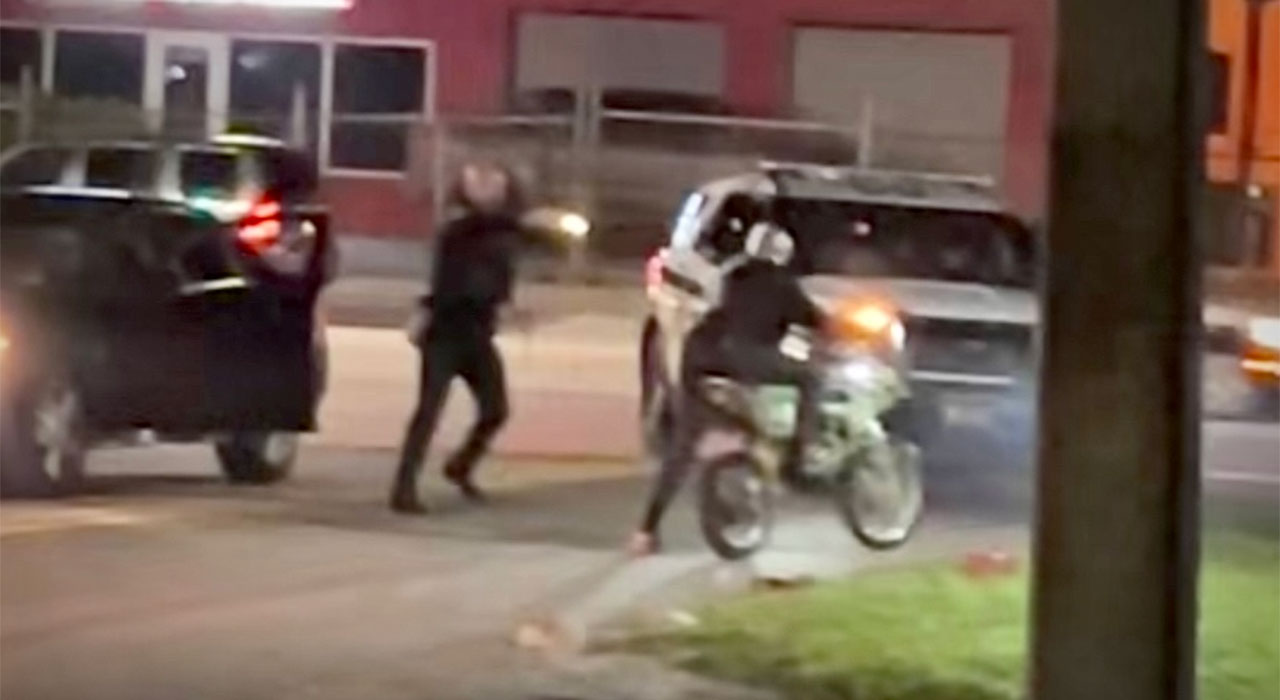 PBSO aims Taser at man on motorbike 