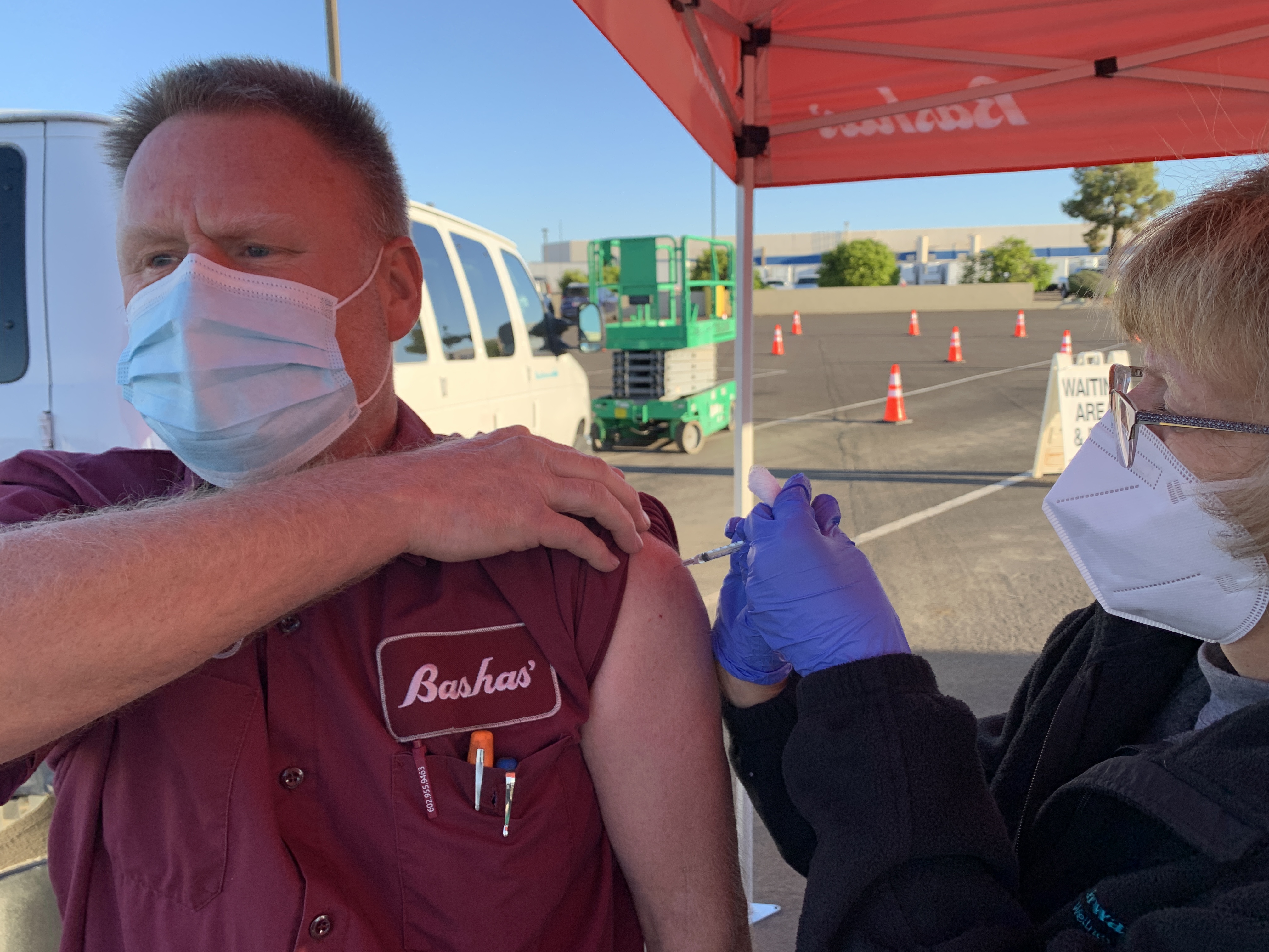 Bashas' workers vaccine event
