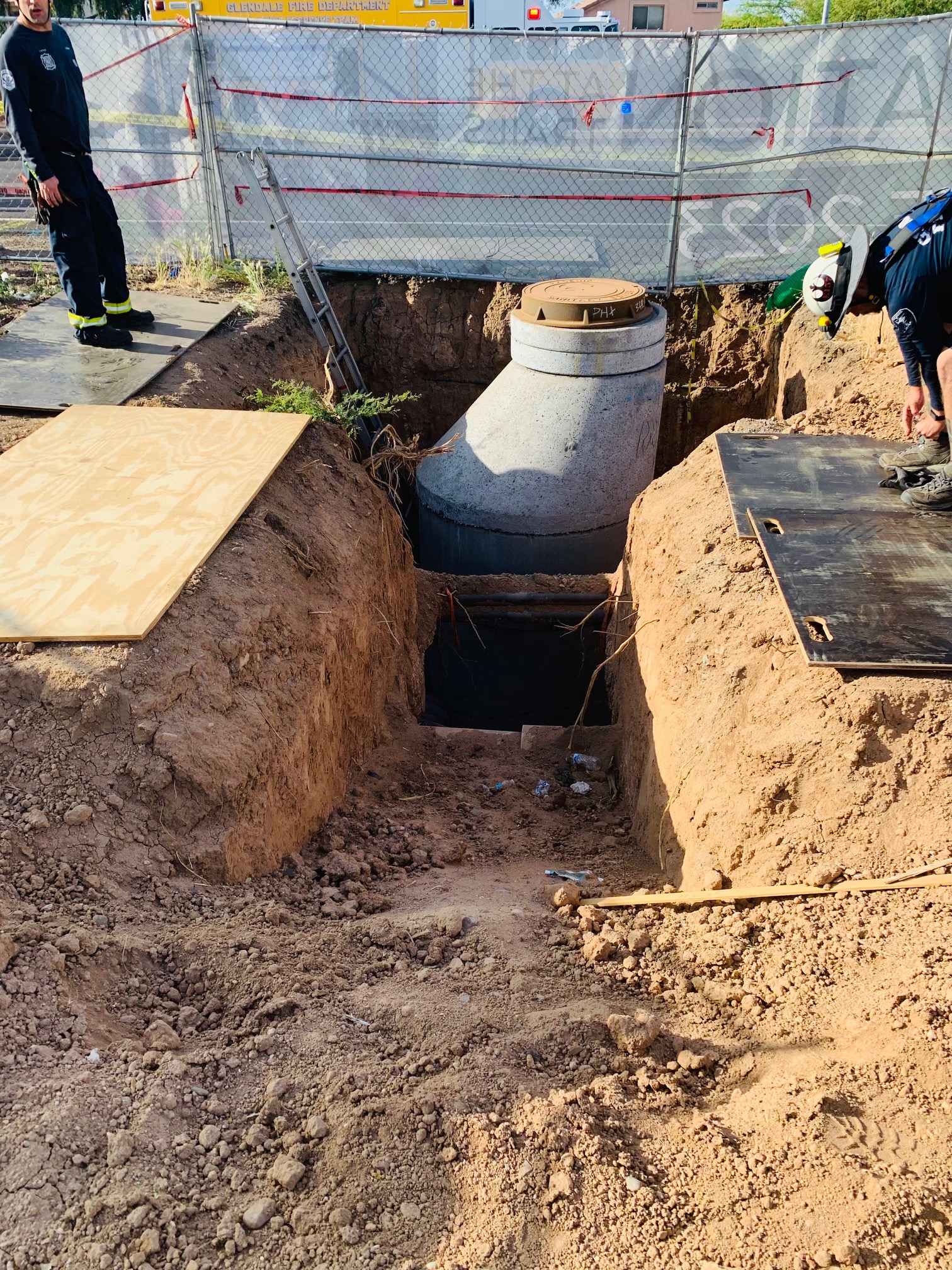 trench rescue 103rd avenue