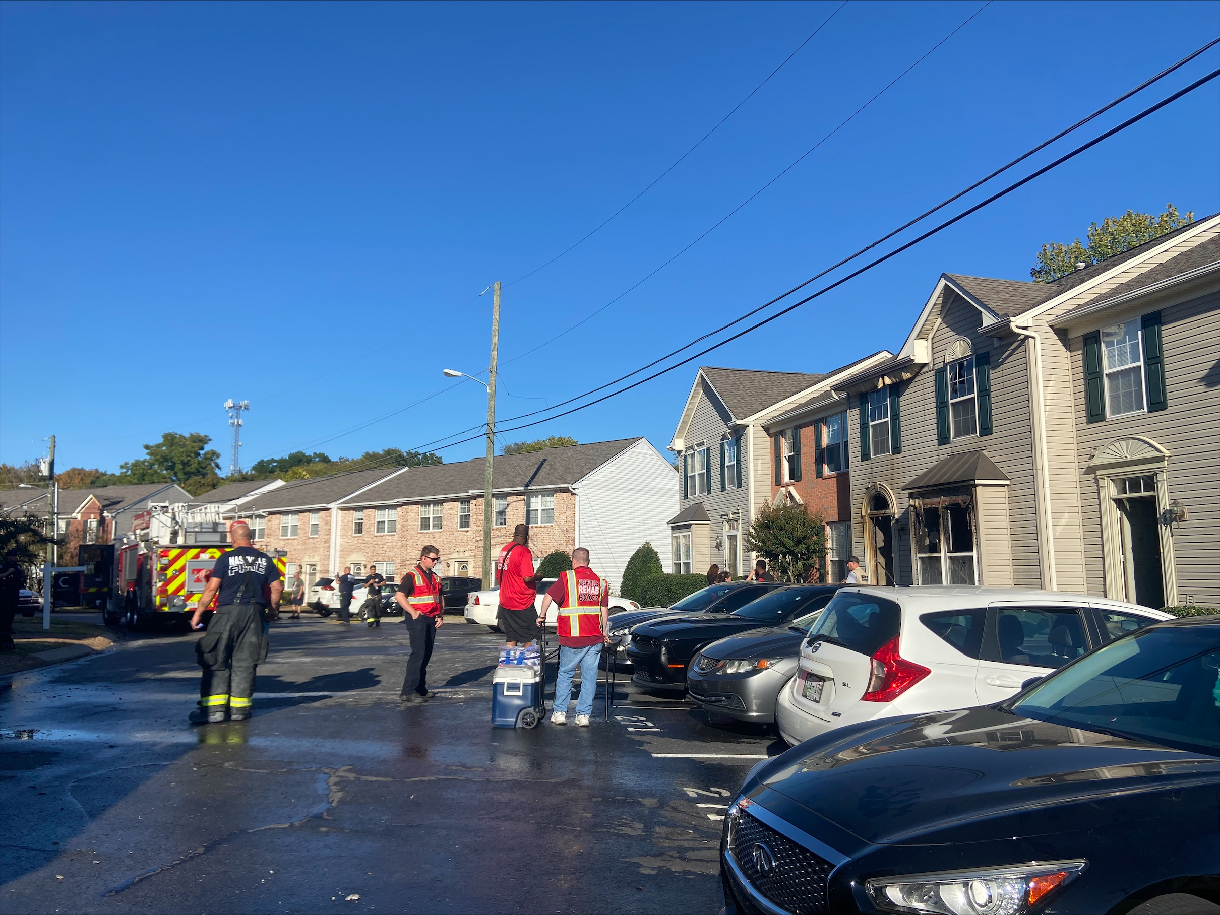hickory hollow pkwy townhome fire