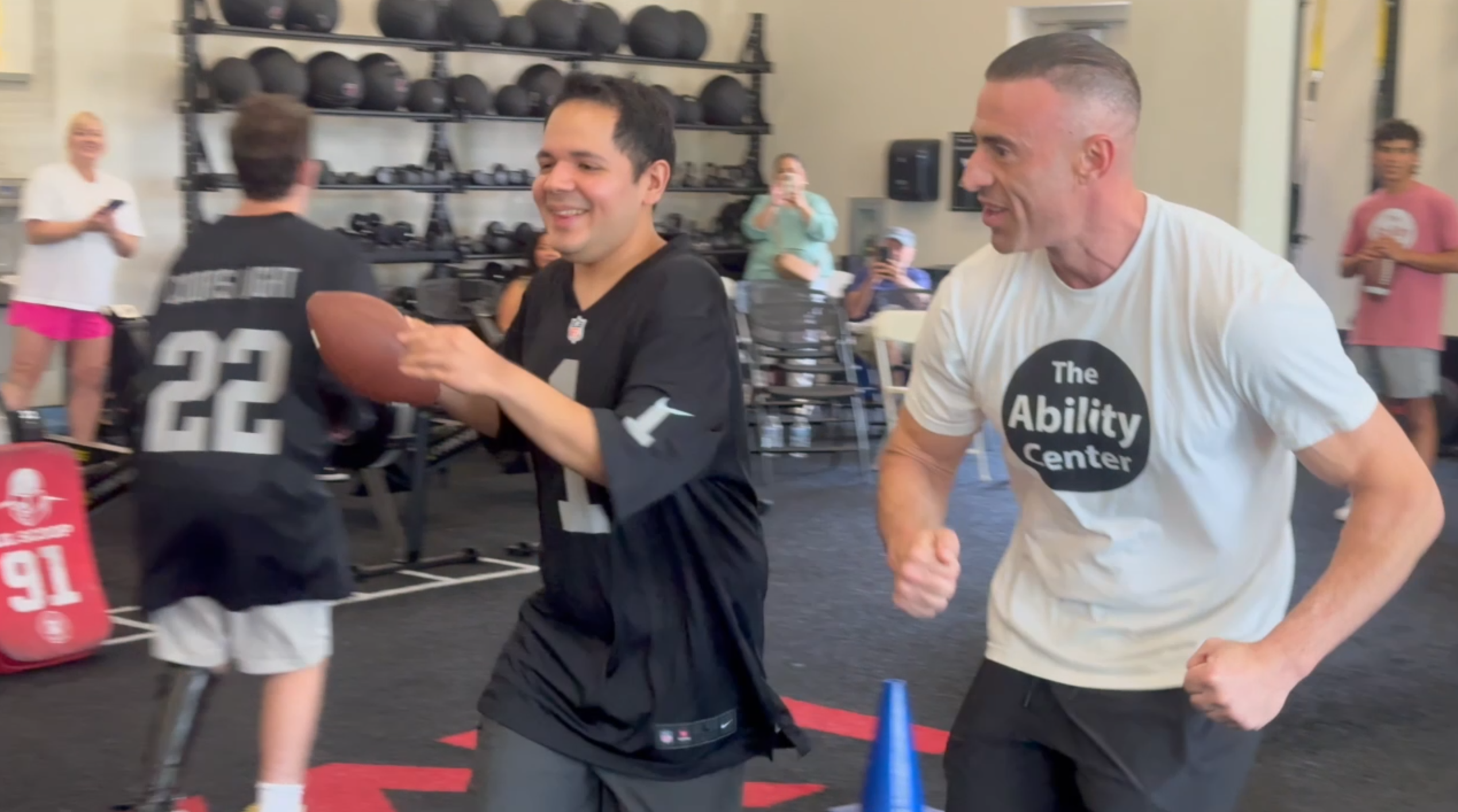 The Ability Center's football camp