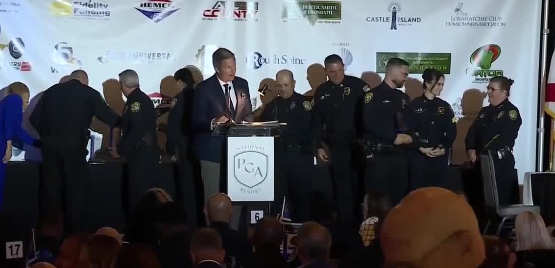 Palm Beach County School Board Police Department pantry program team wins Shannon Cake Community Engagement Award May 2026 Leo Awards.png