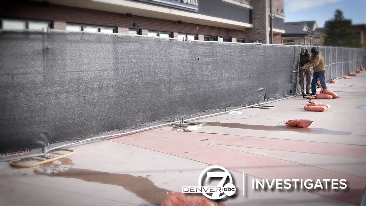 Fence surrounding West Main Taproom Grill in Parker