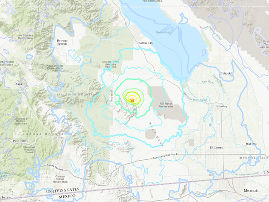 Ocotillo Wells earthquake Nov. 29, 2018