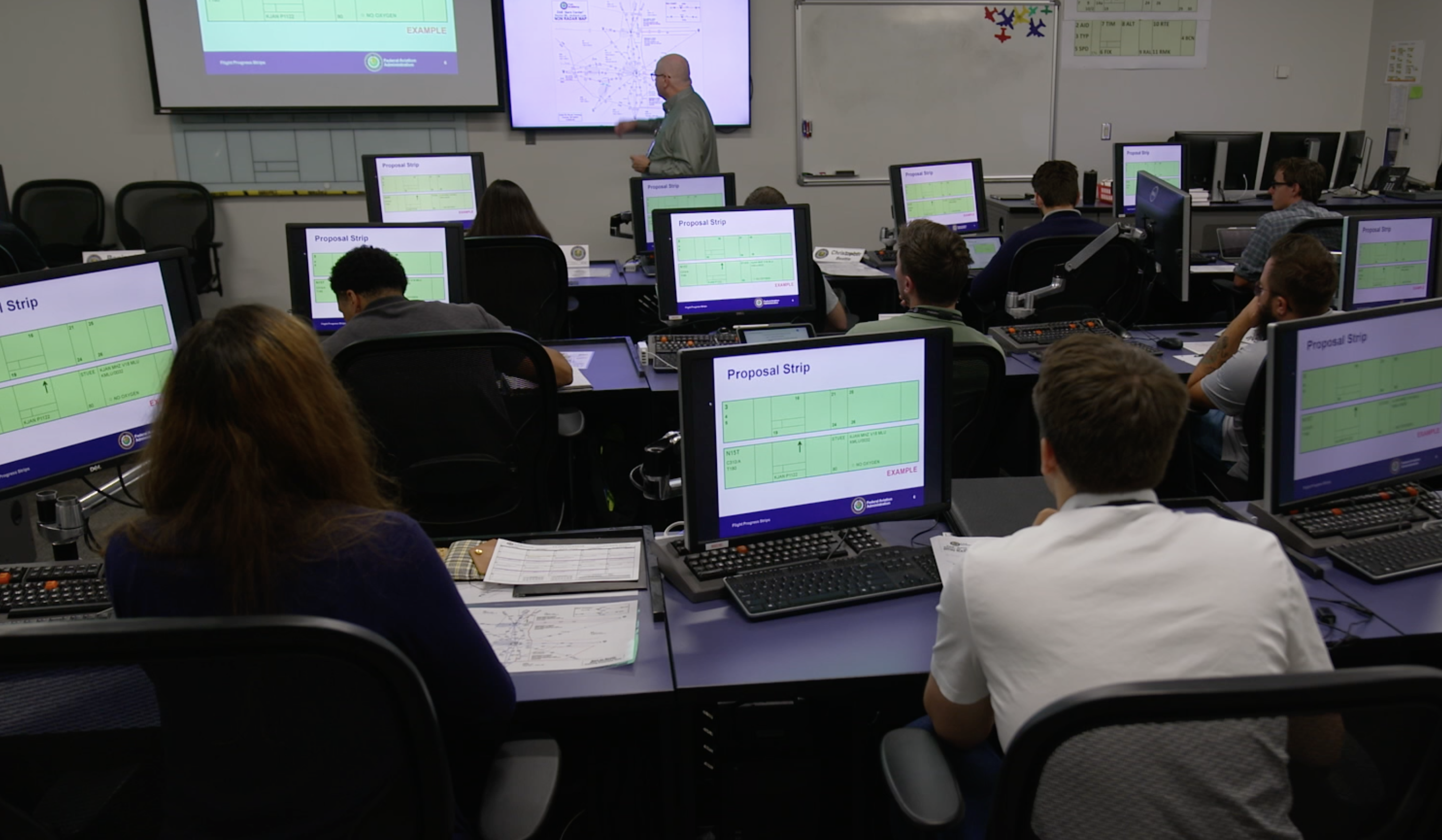 Training class being held at the FAA's Mike Monroney Aeronautical Center. 
