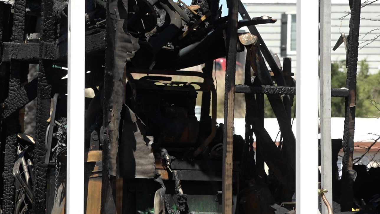 Sharon Martin's home was destroyed in the fire. 