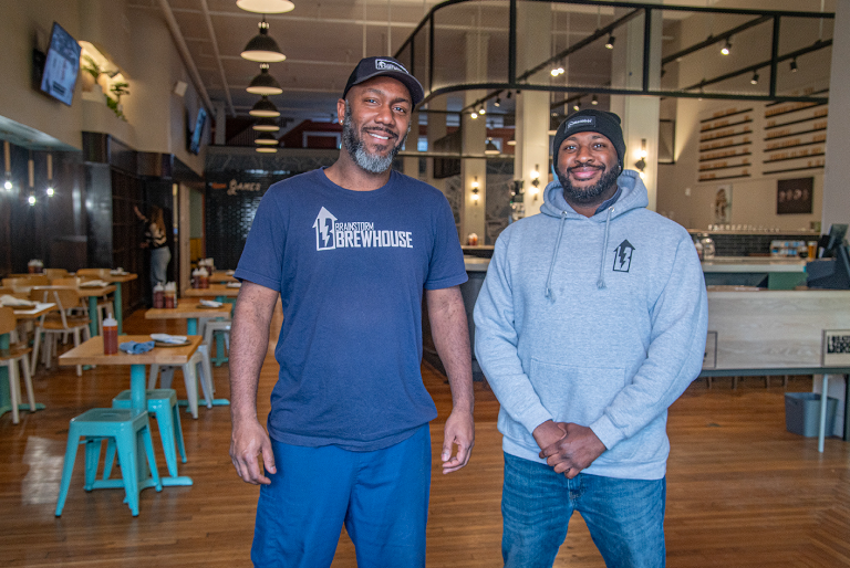 Brainstorm Brewhouse owners Darryl Puller and CM Bryant