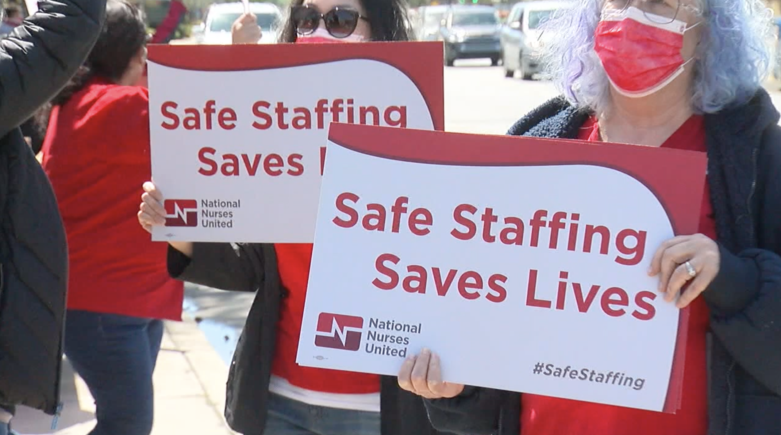 dignity nurses protesting for patient safety