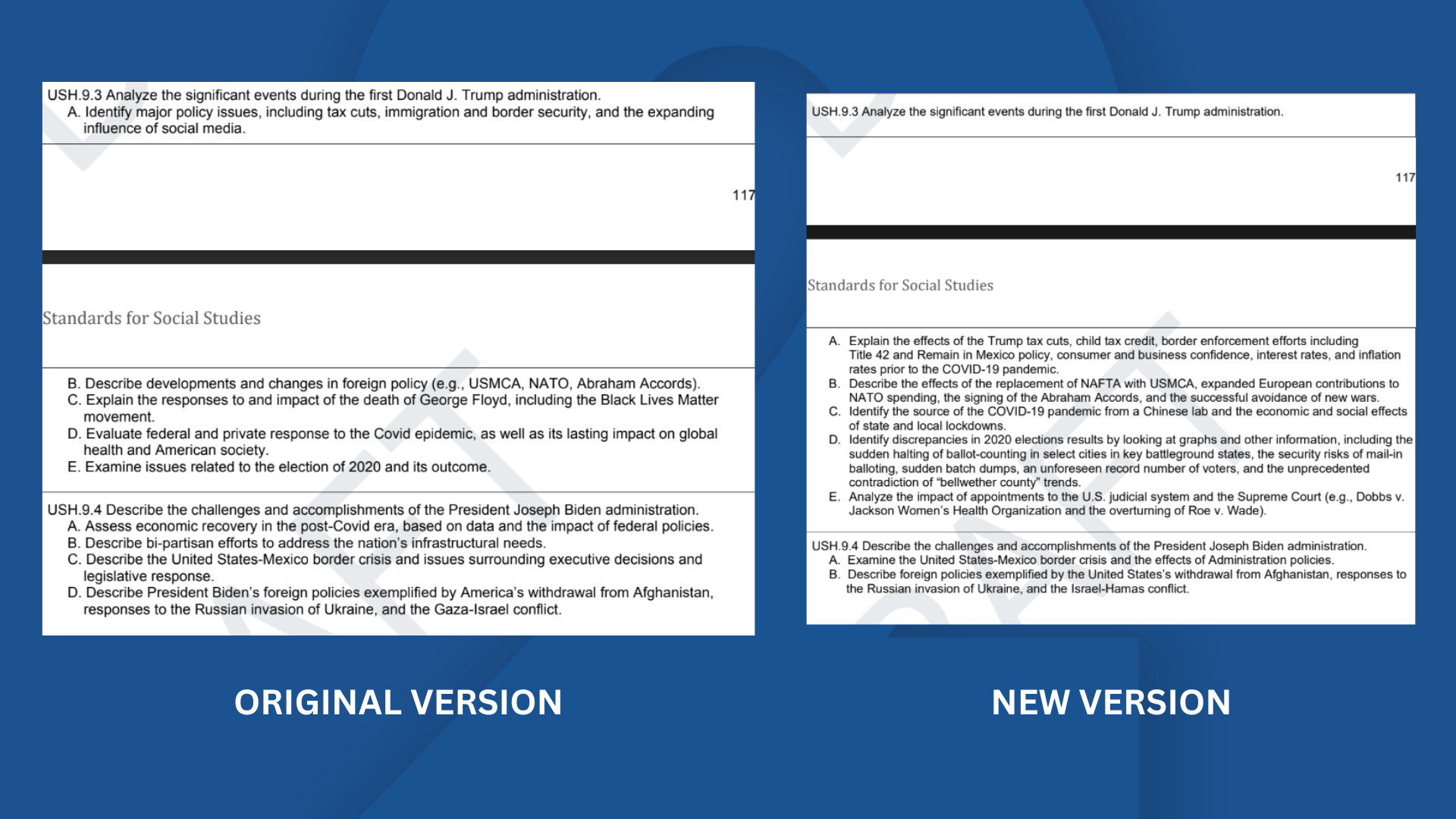 Comparing Supt. Ryan Walters’ rewritten, controversial social studies standards