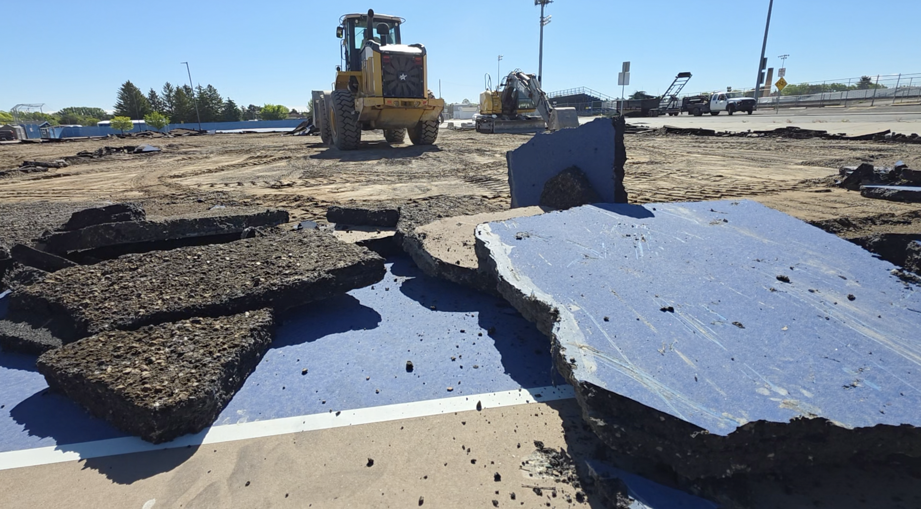 Twin Falls High School starts upgrades on tennis courts