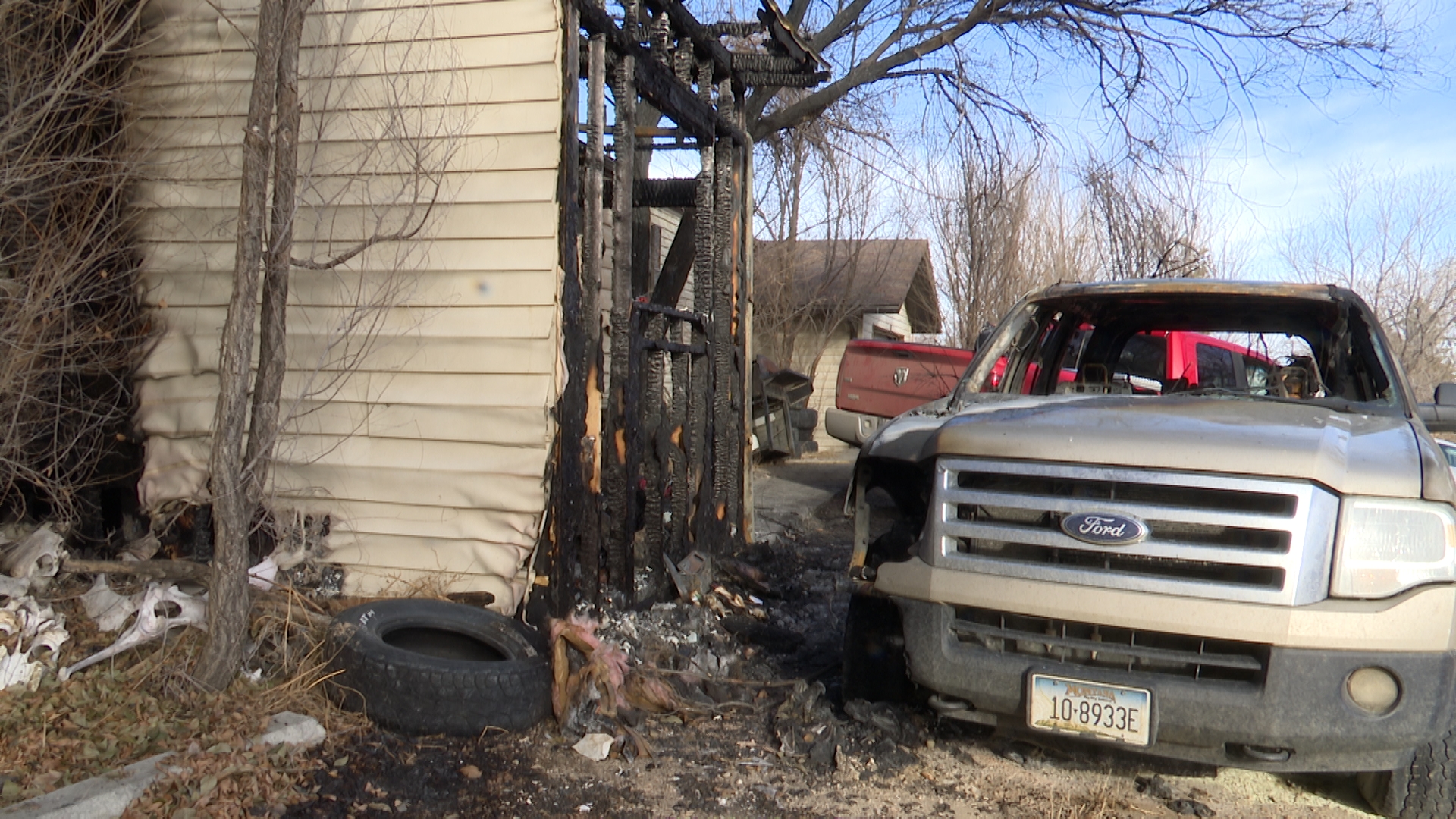 Chuck Anderson's vehicle and home