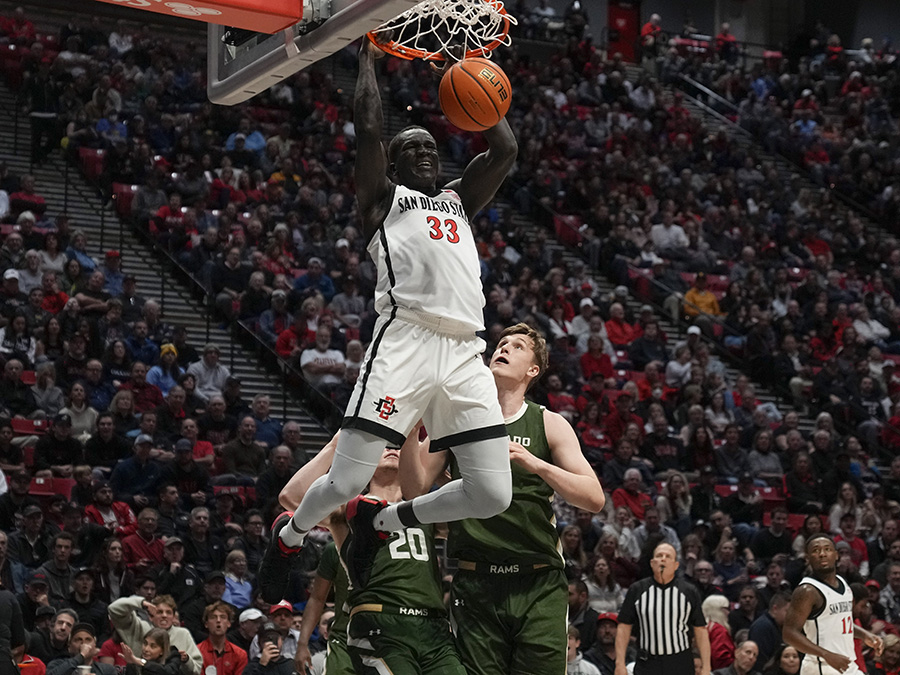 Colorado St San Diego St Basketball Aguek Arop