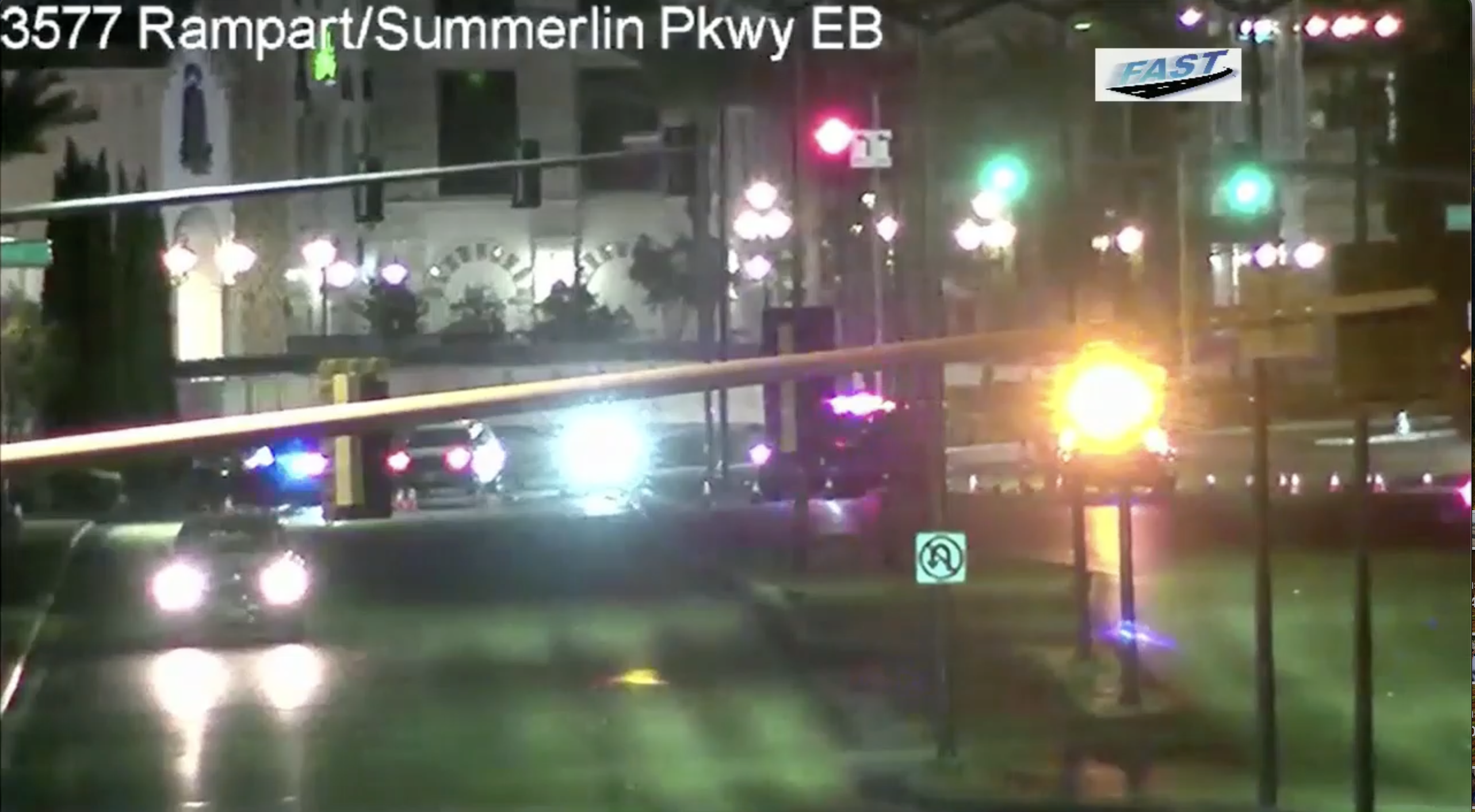 Crash near Rampart Boulevard and Alta Drive 