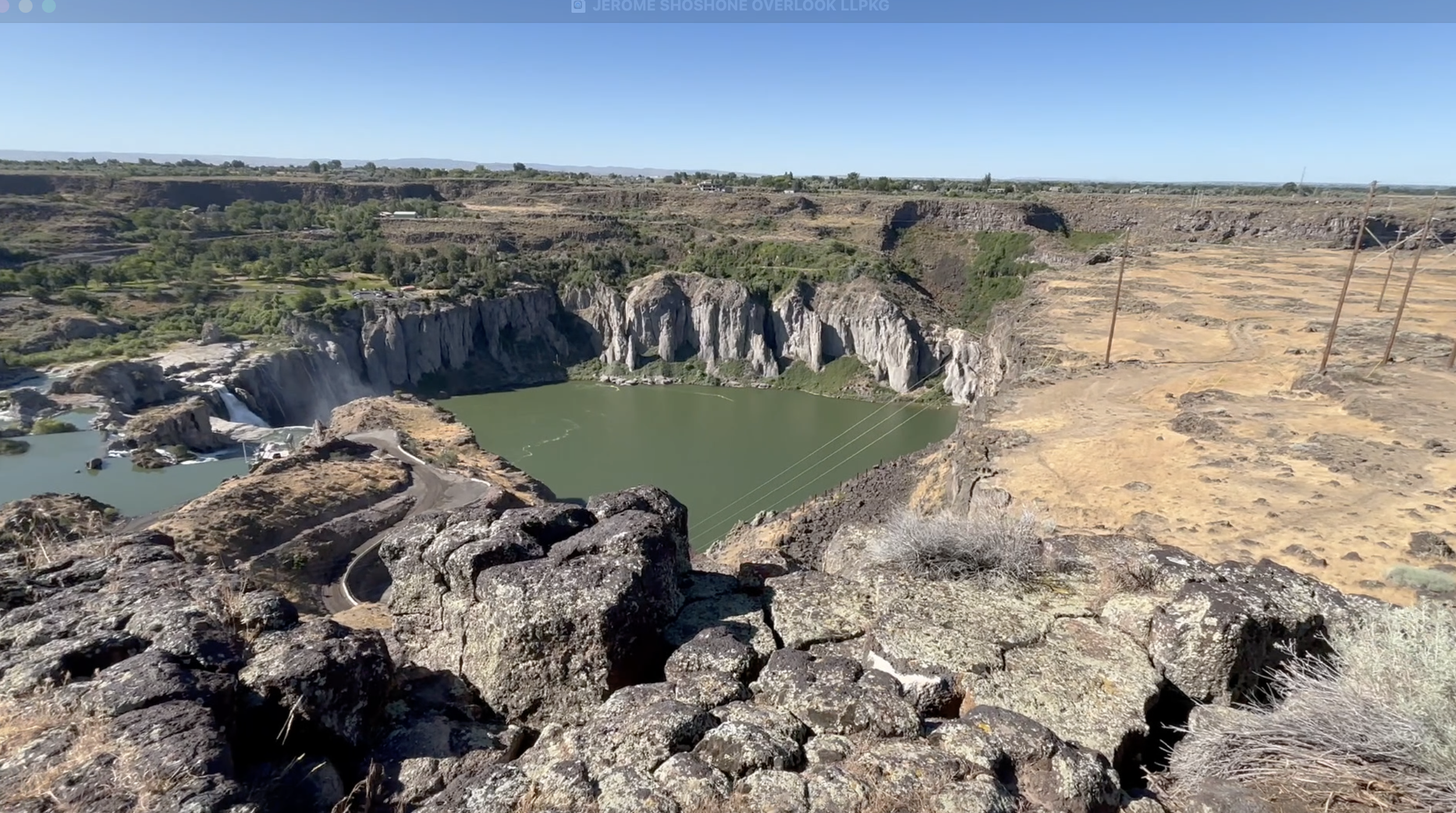 Future site of the Shoshone Falls overlook in Jerome County