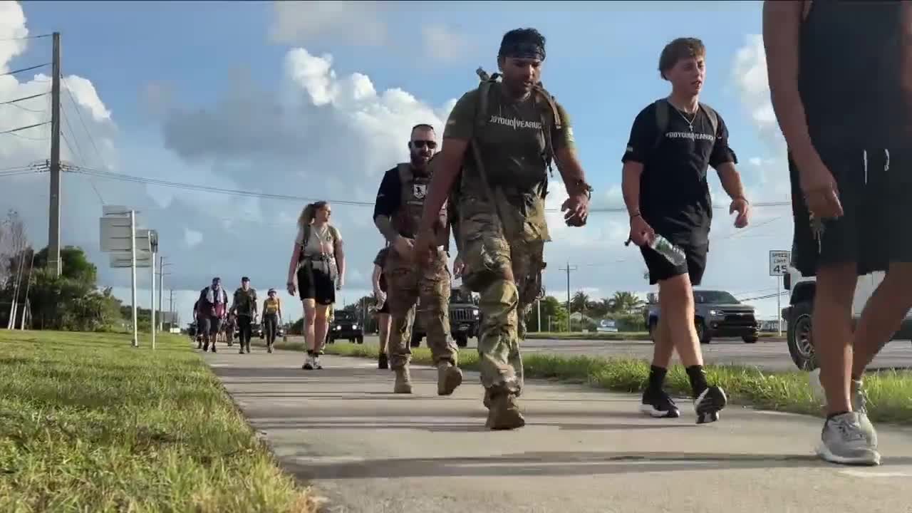 Jupiter march for veterans