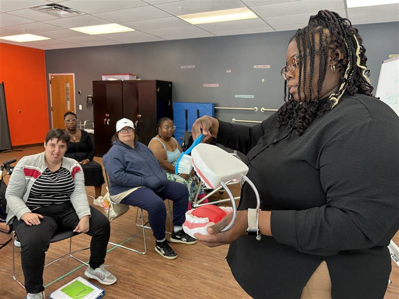 teeth and toothbrush