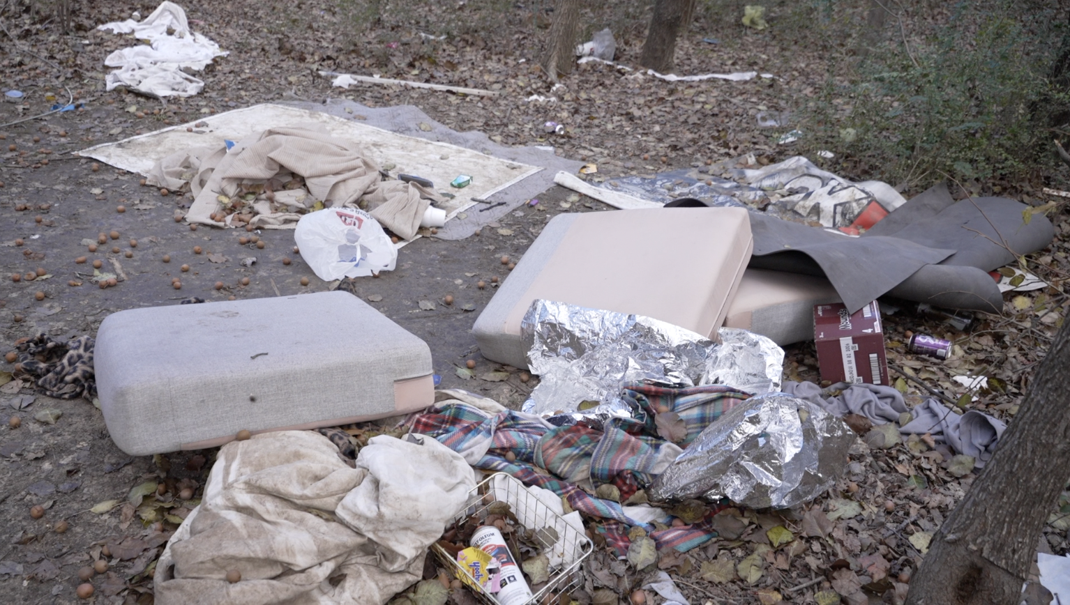 HOMELESS ENCAMPMENT SOUTH TULSA