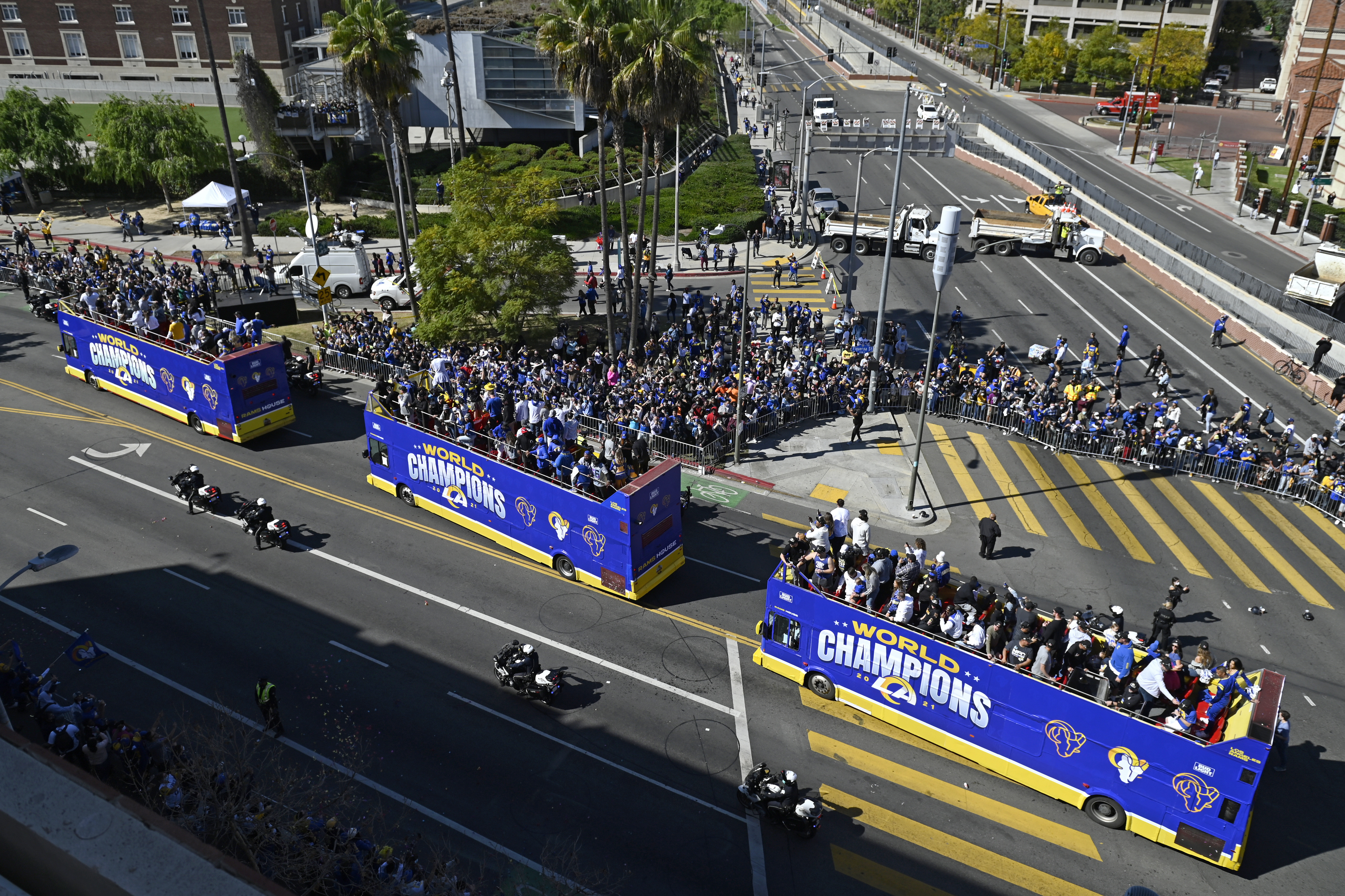 APTOPIX Super Bowl LA Rams Parade Football