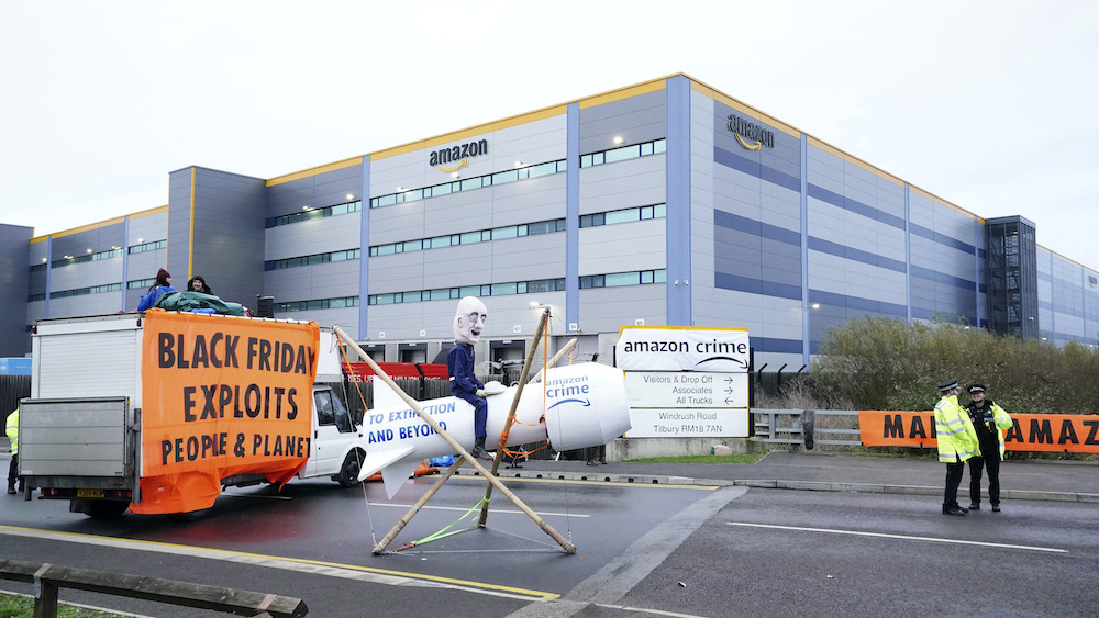 Amazon warehouse protests UK