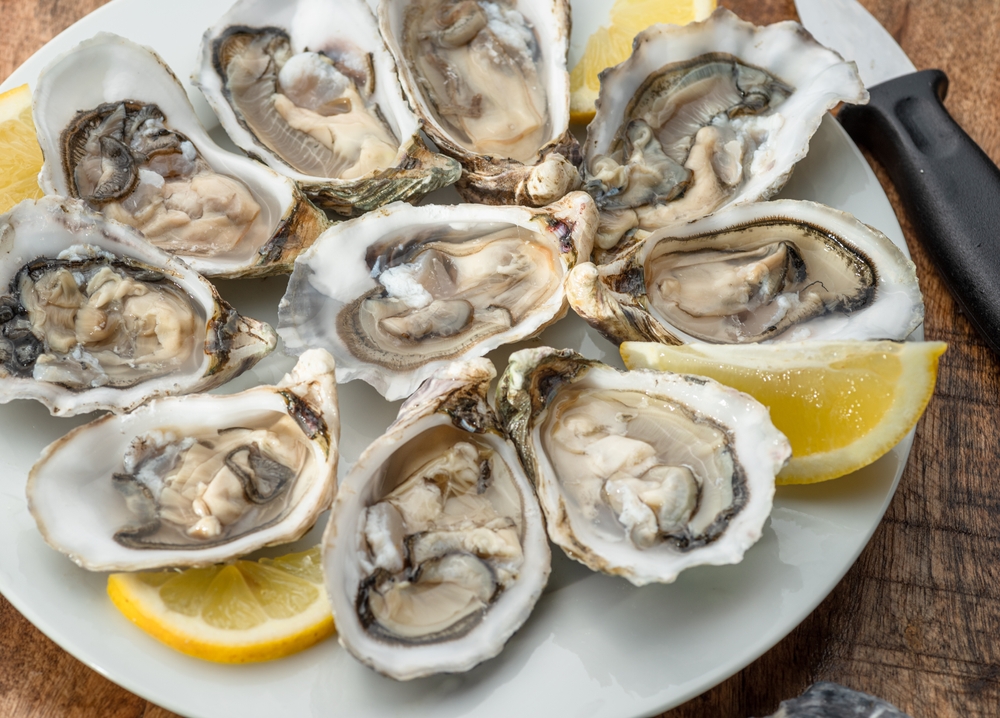 Raw oysters 
