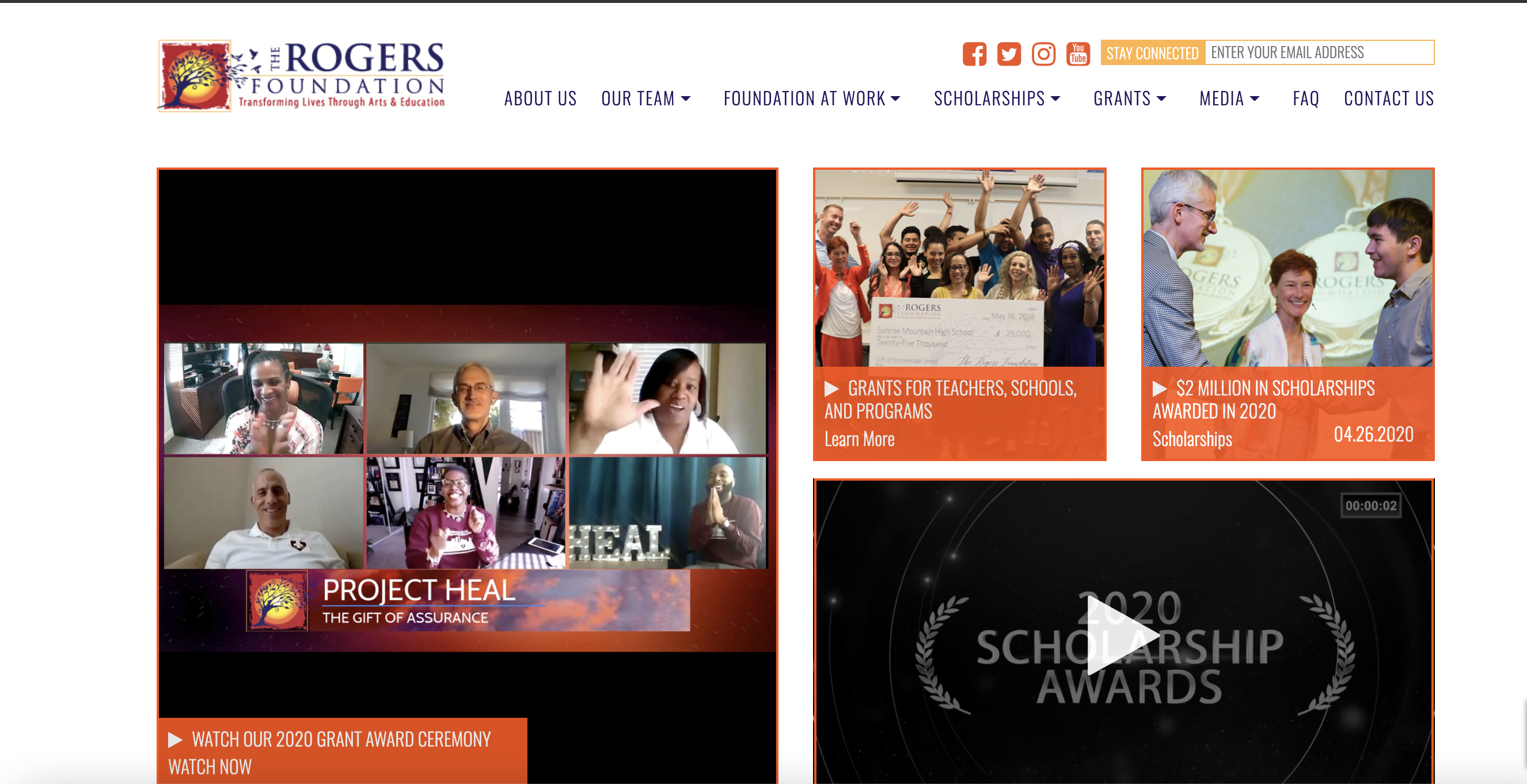 rogers foundation webpage