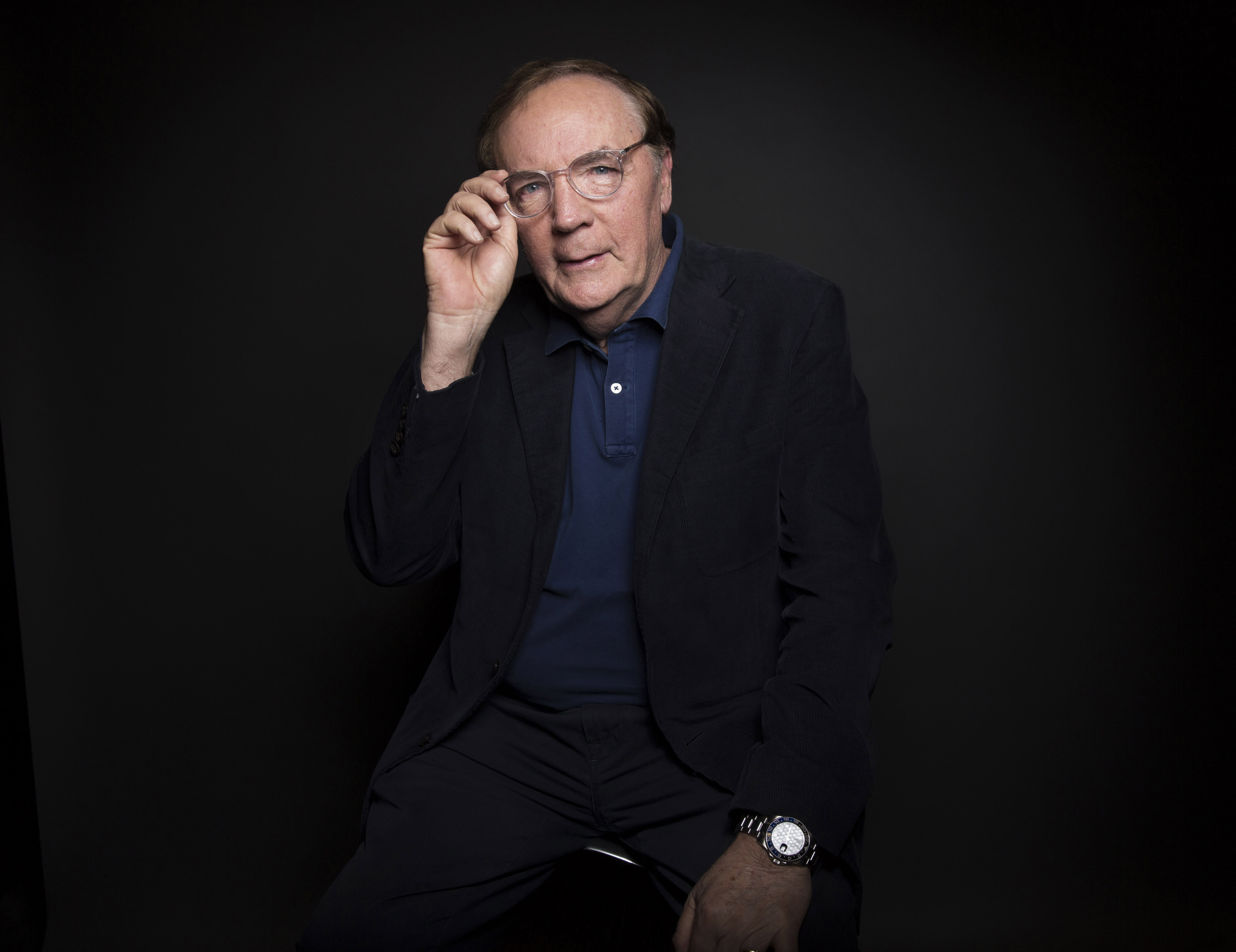 James Patterson poses for photo in New York in 2016