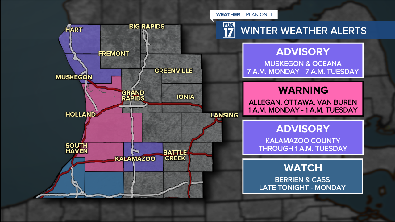 WARNINGS & ADVISORIES POSTED
