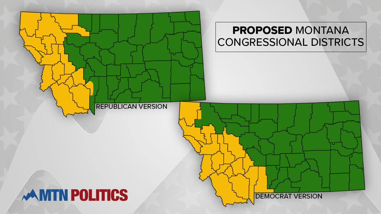 Proposed Montana Congressional Districts