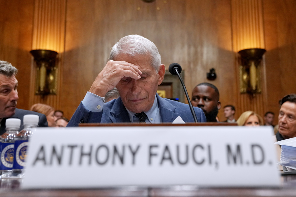 Dr. Anthony Fauci appears before the Senate Homeland Security and Governmental Affairs Committee at the Capitol, Wednesday, July 29, 2026, in Washington. 