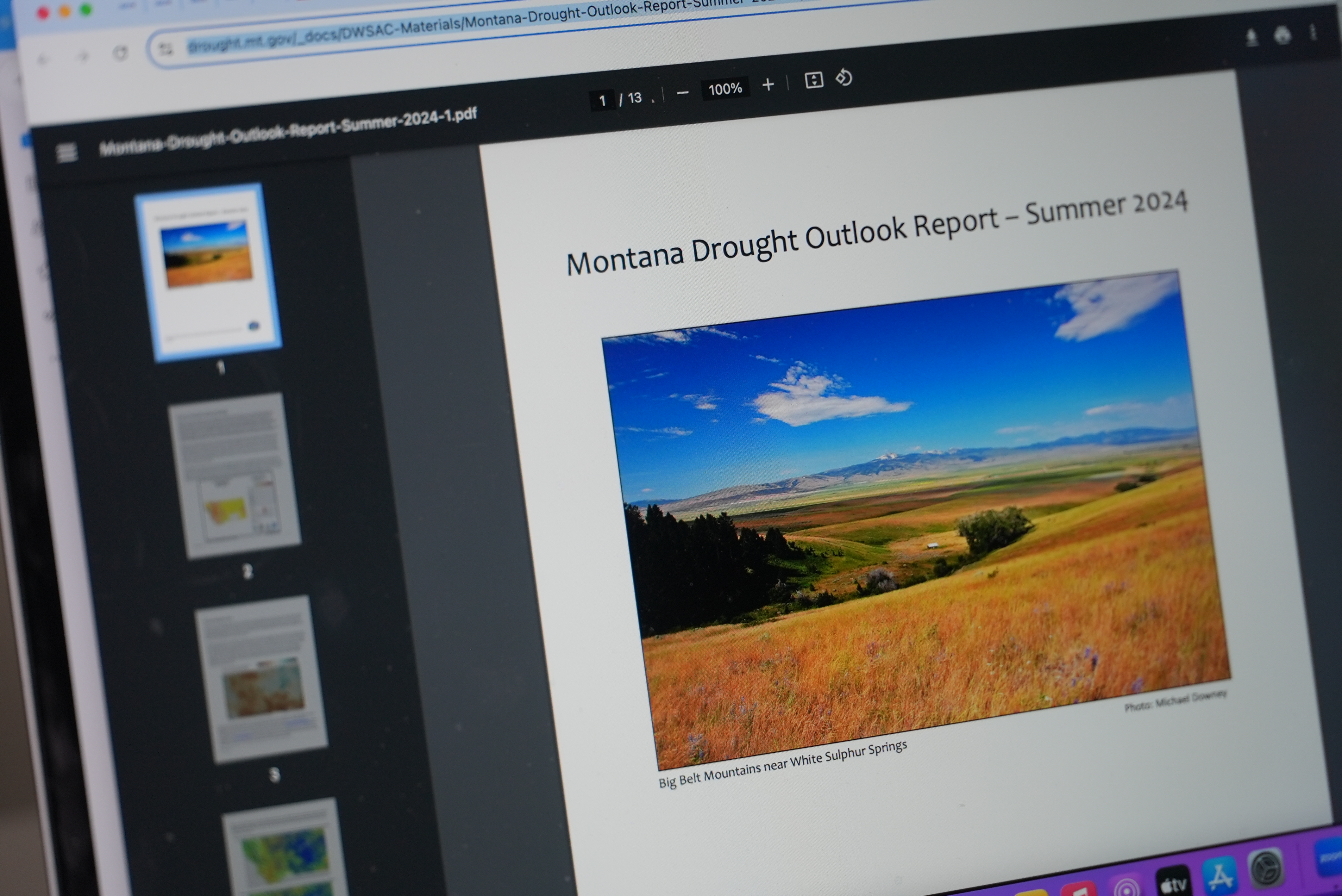 Montana Drought Report