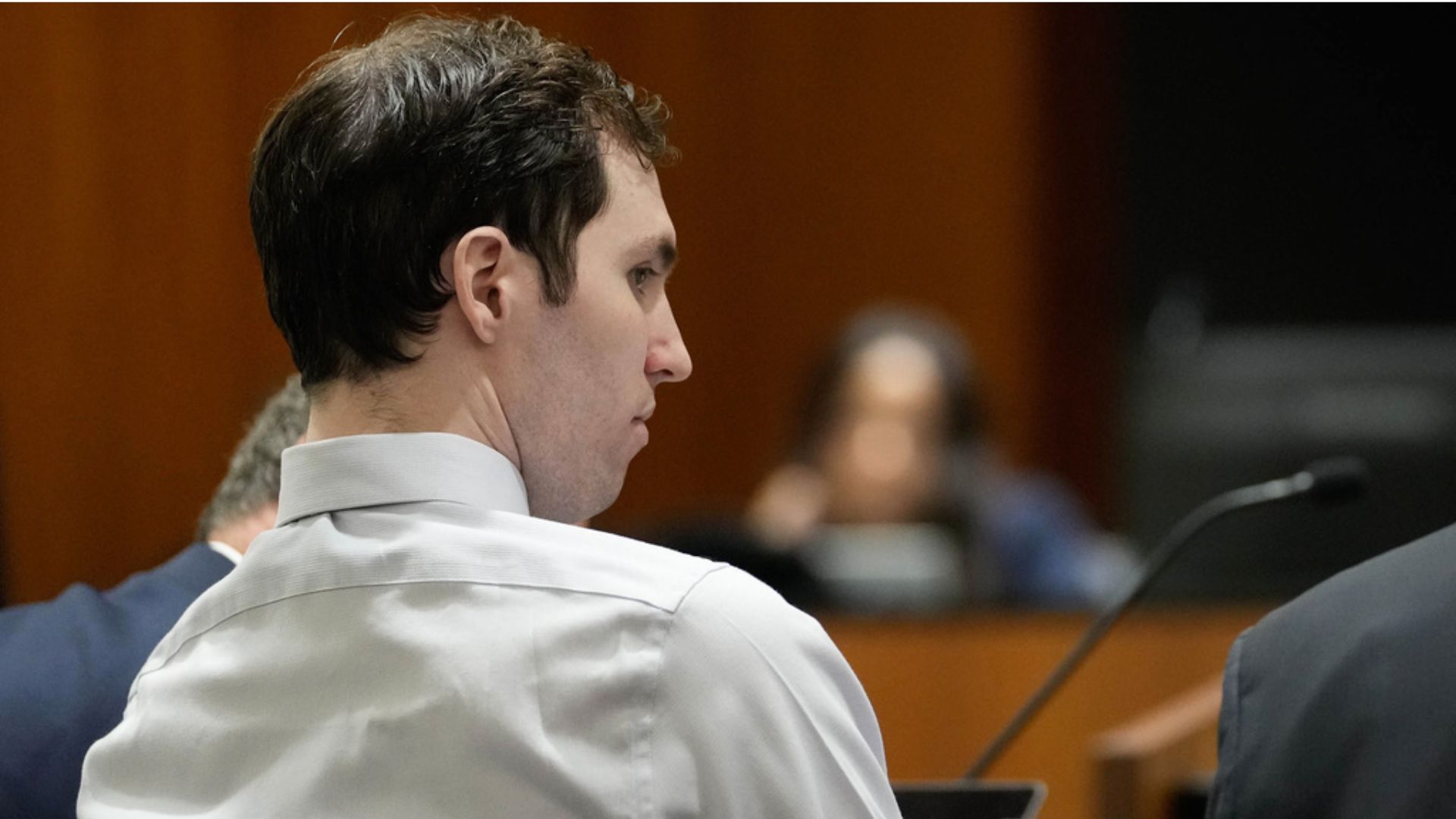 Tyler Robinson, accused of fatally shooting Charlie Kirk, appears during a hearing in 4th District Court in Provo, Utah, on June 12, 2026. 