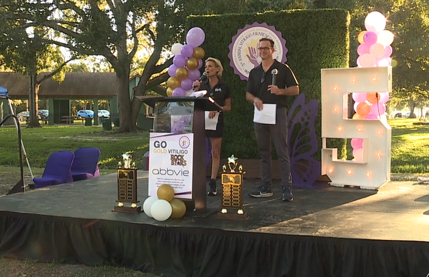 Wendy and Paul at Vitiligo Awareness Walk