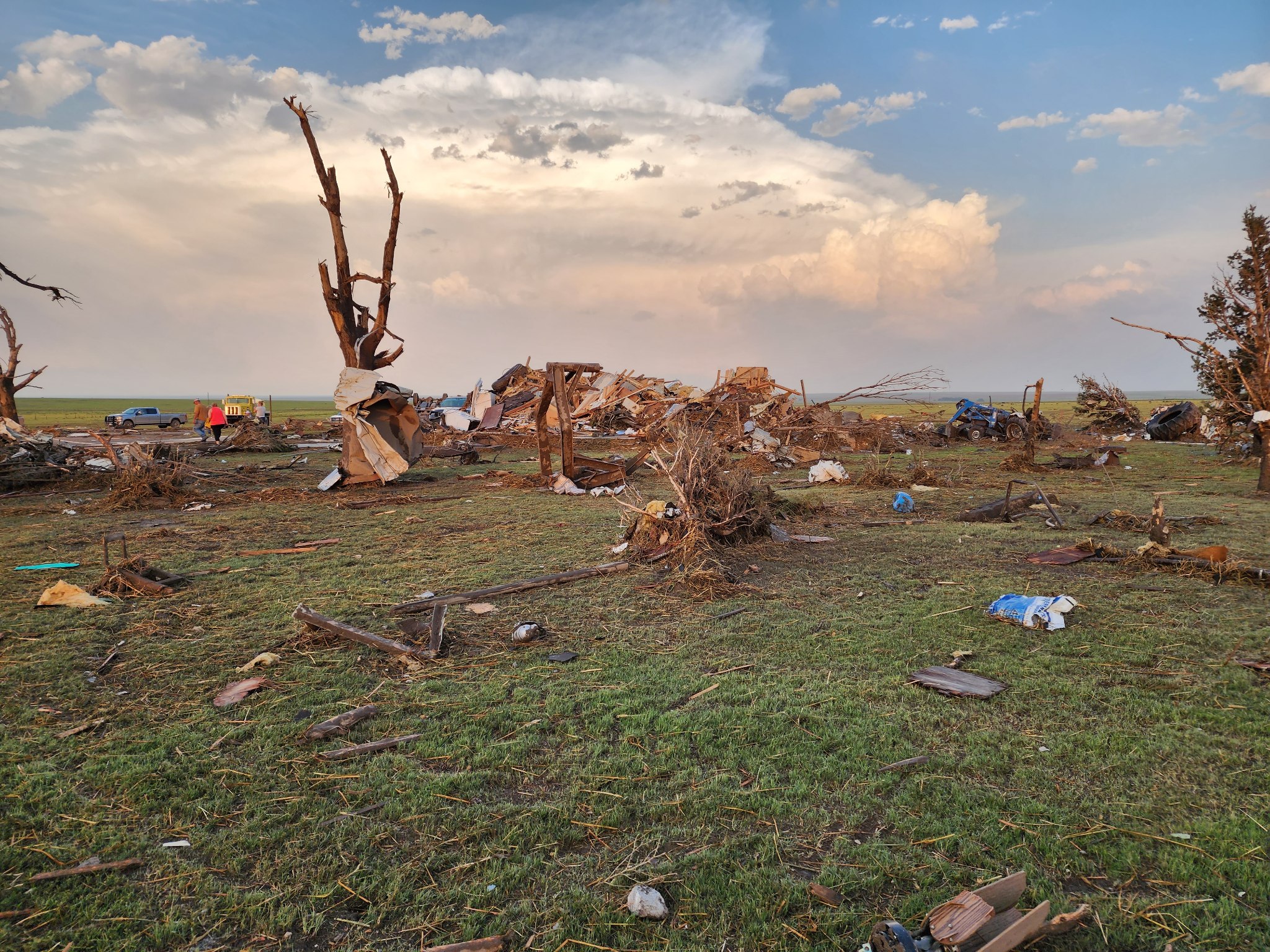 Residence destroyed following Tornado in Pueblo 